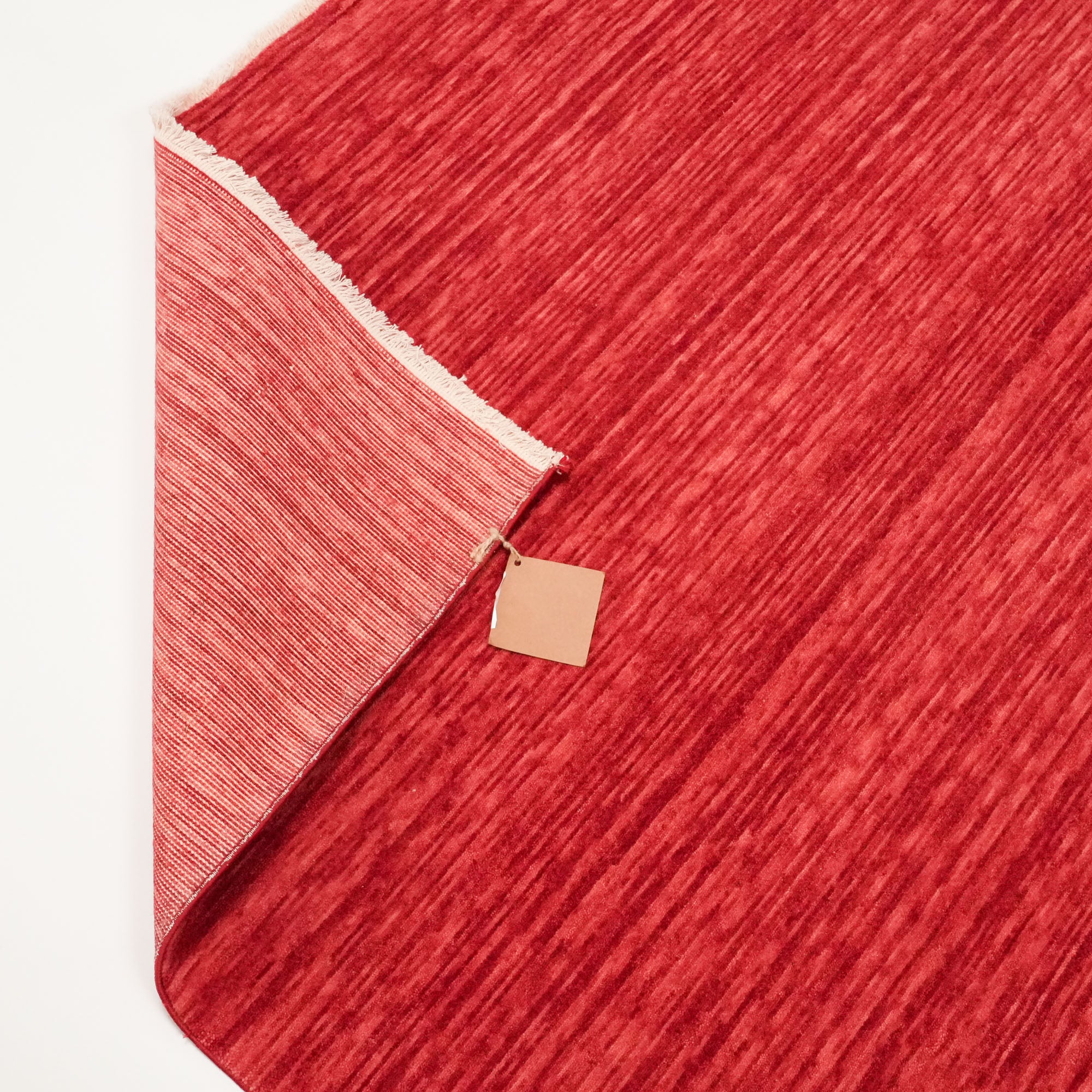 Plain Patterned Red Wool Carpet