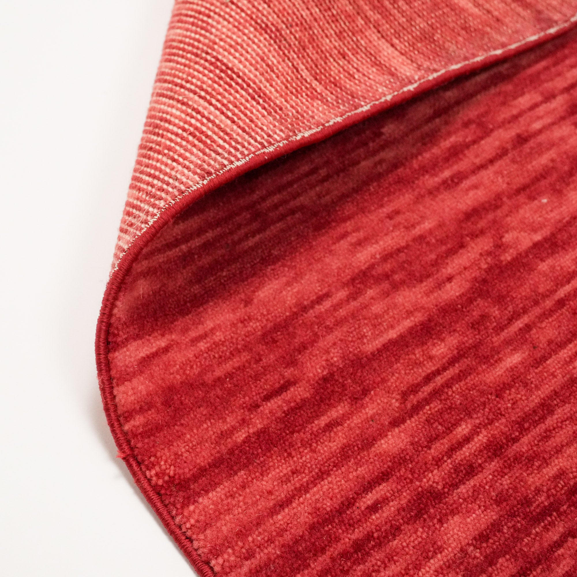 Plain Patterned Red Wool Carpet