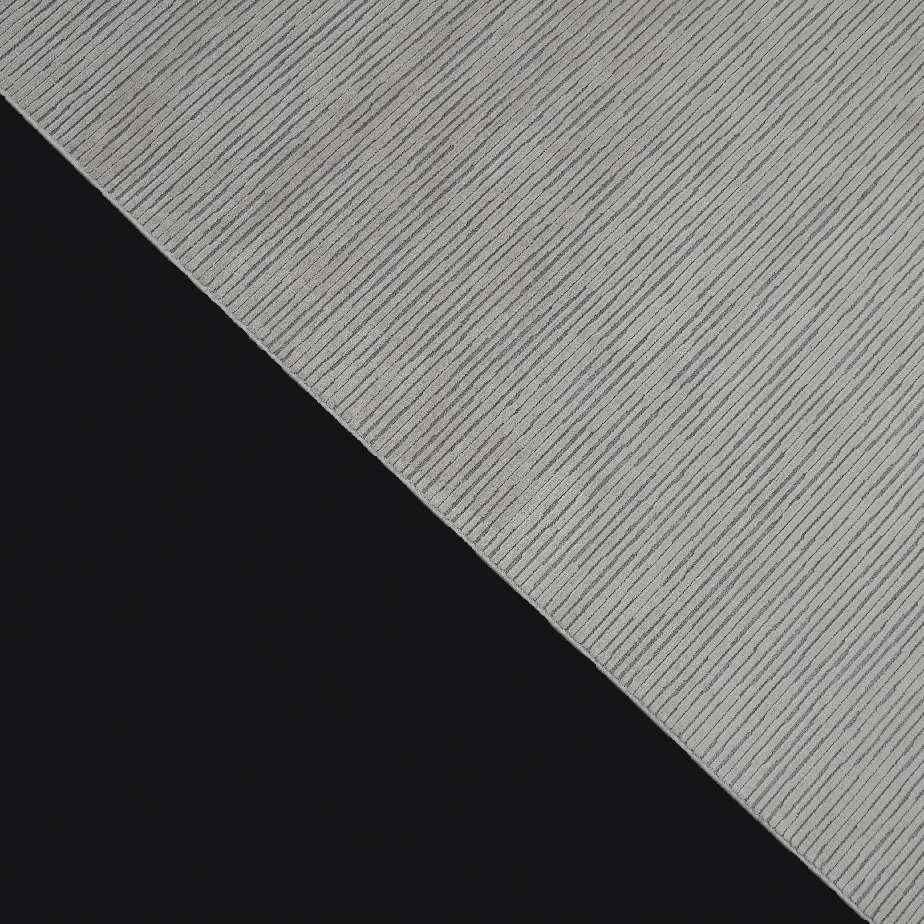 Plain Patterned Cream Viscose Rug