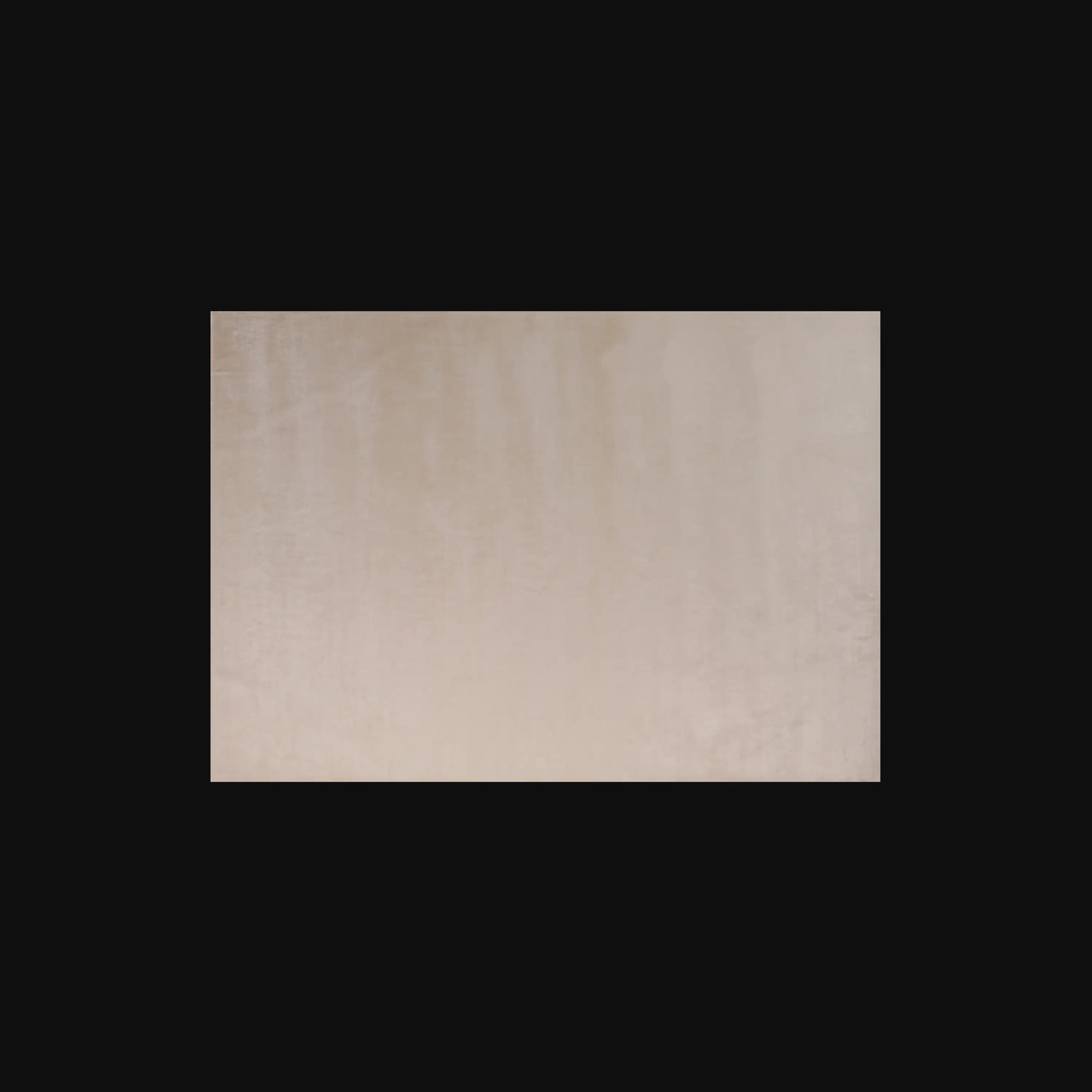 Simple Patterned Cream Viscose Rug