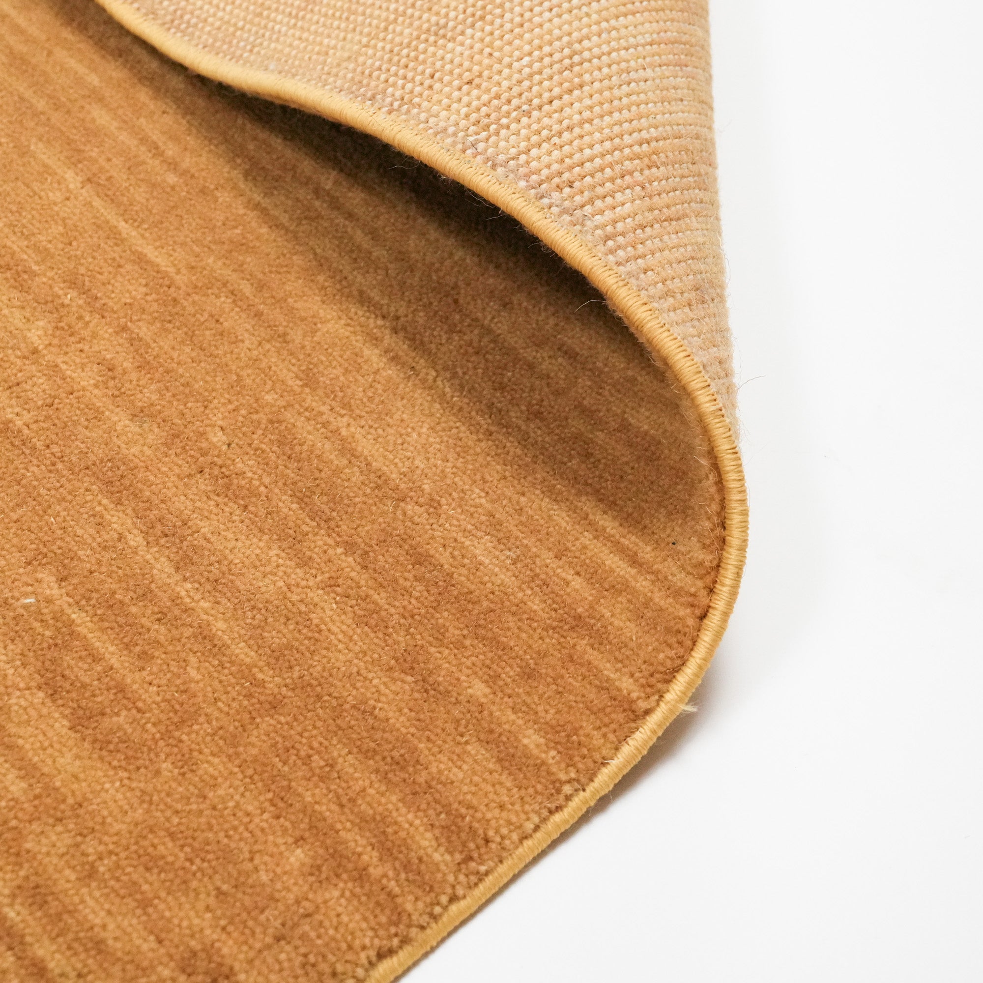 Plain Patterned Yellow Wool Carpet