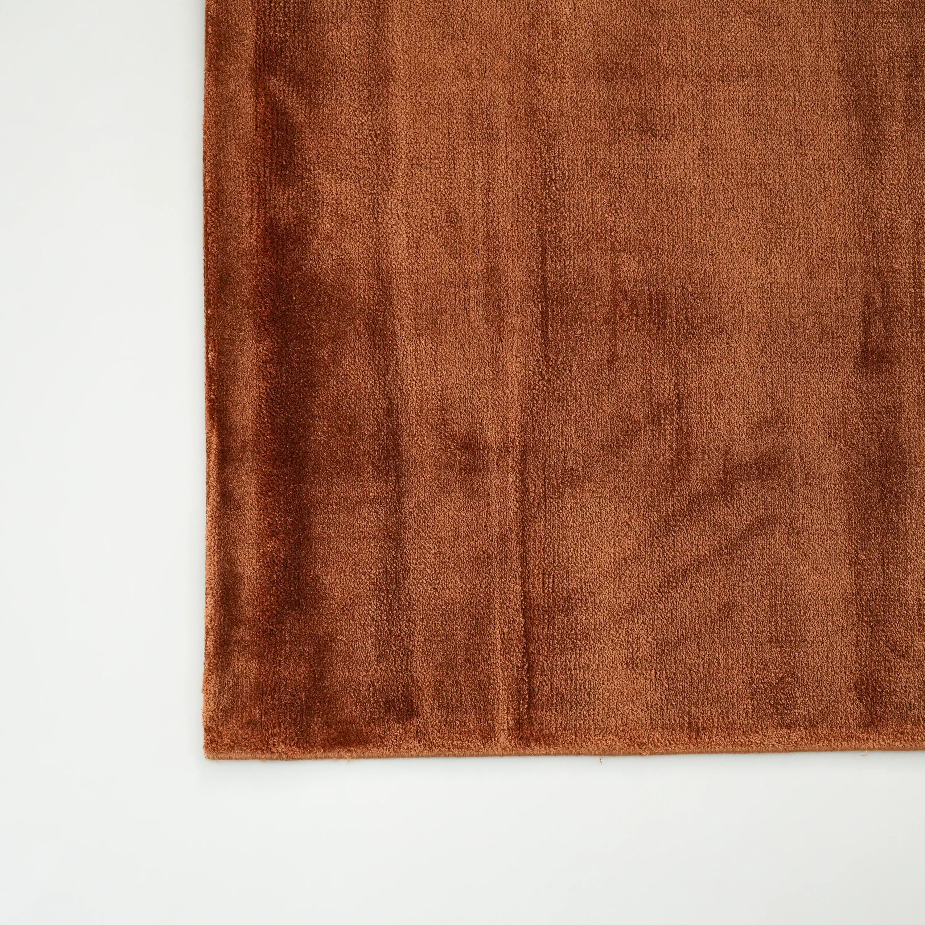 Plain Patterned Terra Viscose Rug