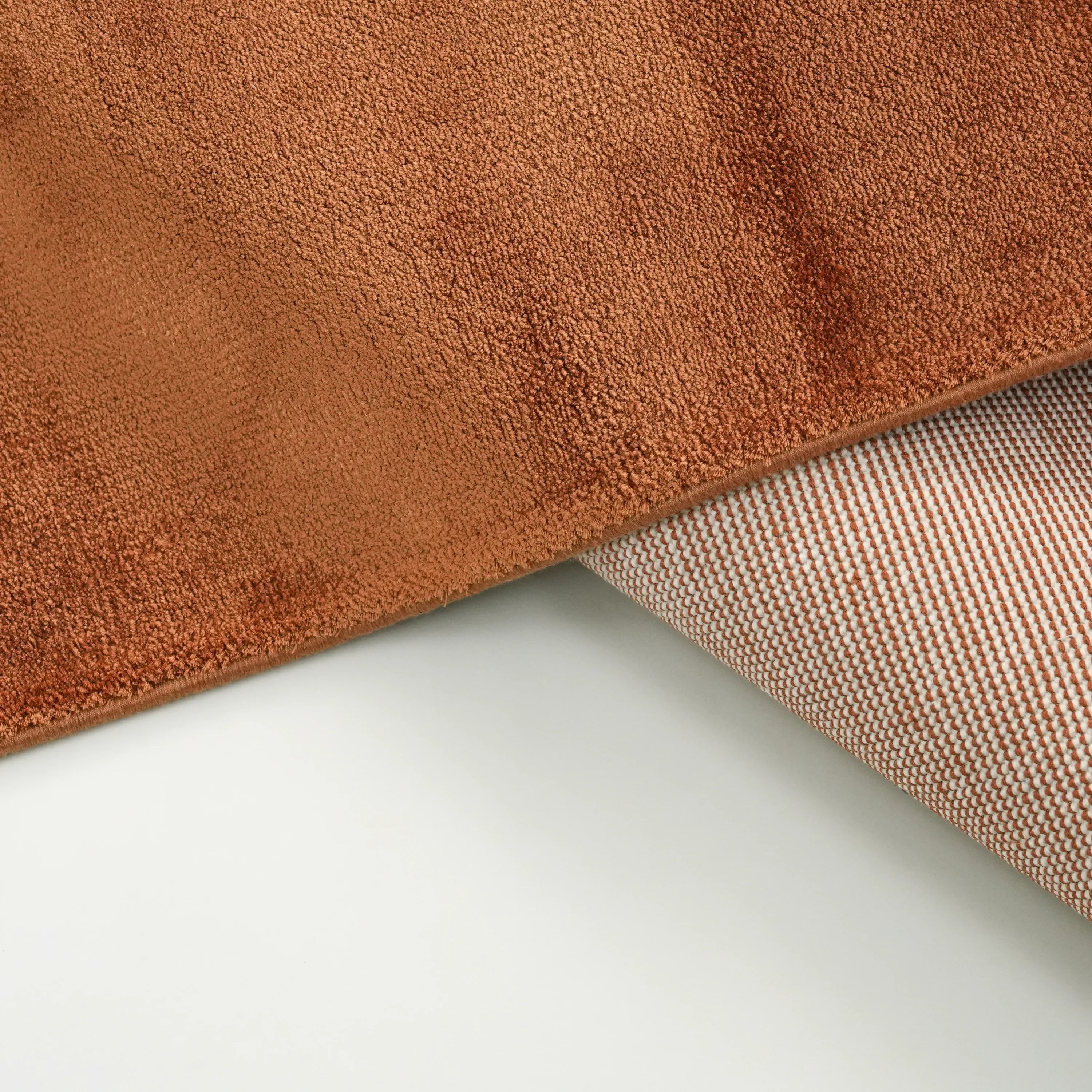 Plain Patterned Terra Viscose Rug