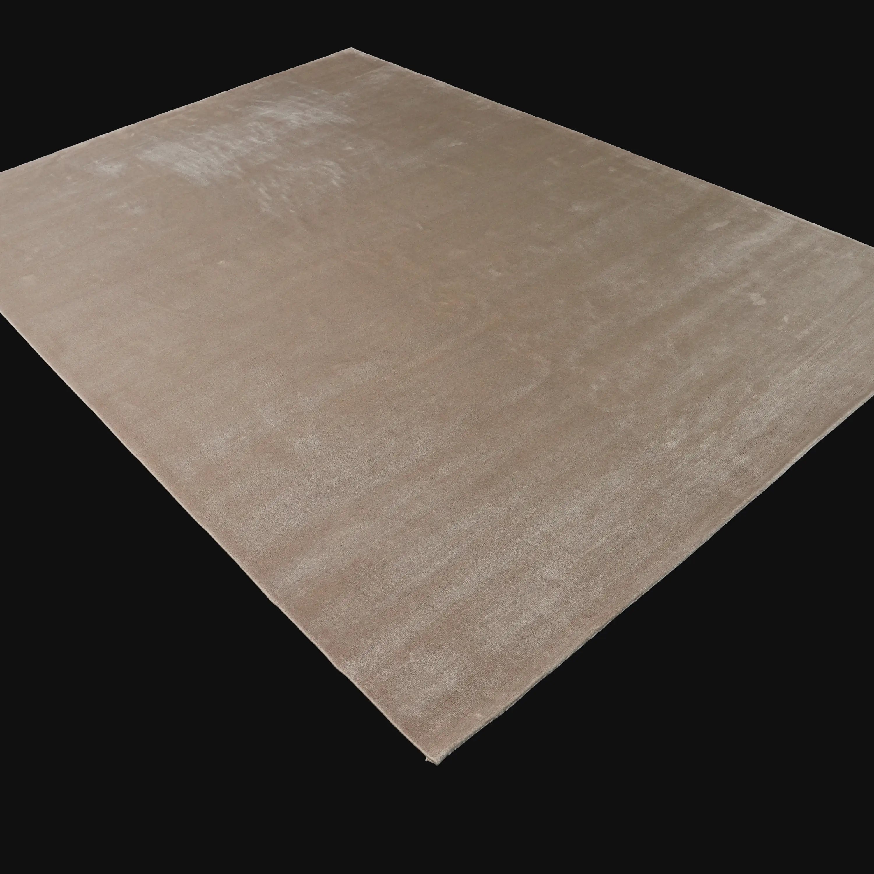 Simple Patterned Mink Viscose Rug