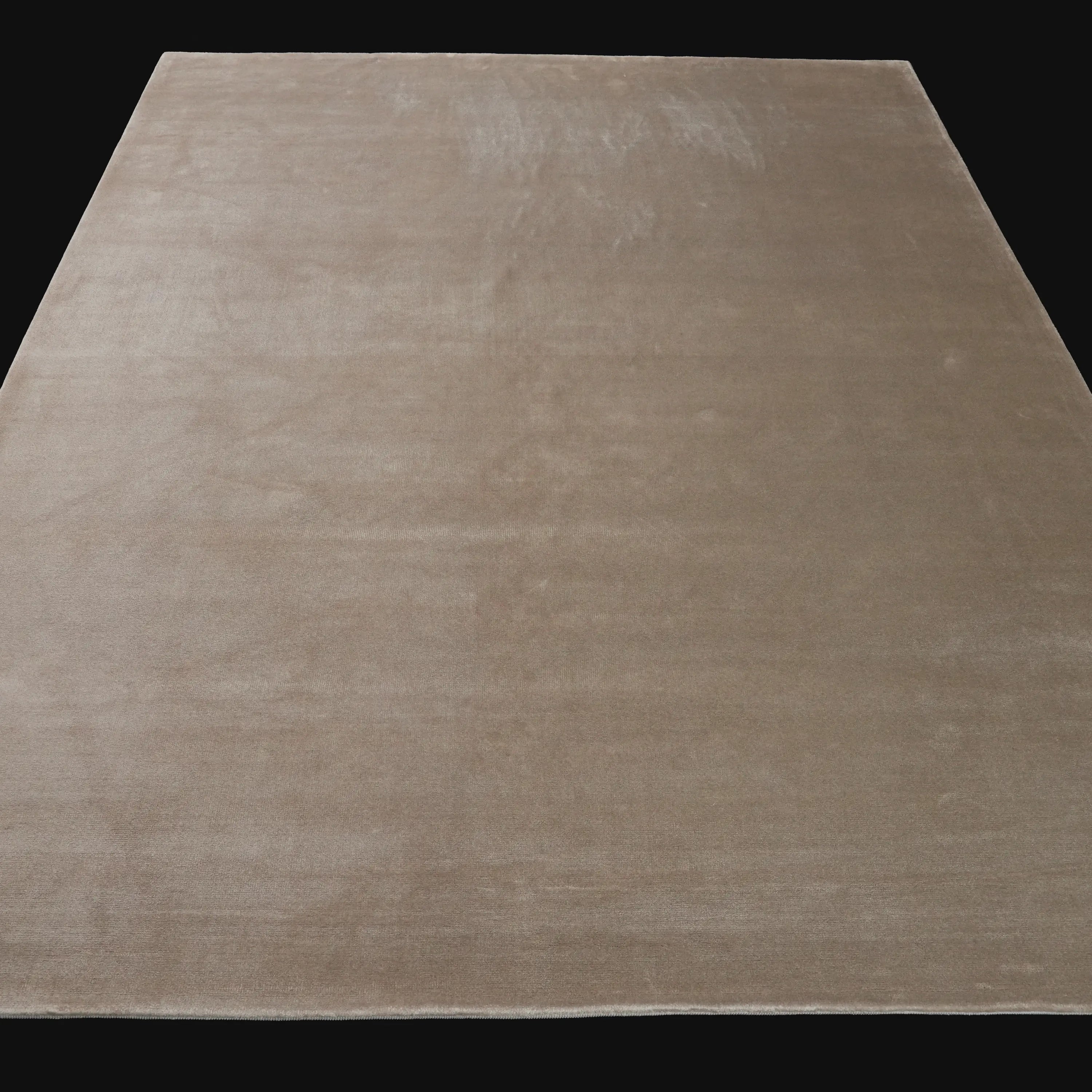 Simple Patterned Mink Viscose Rug