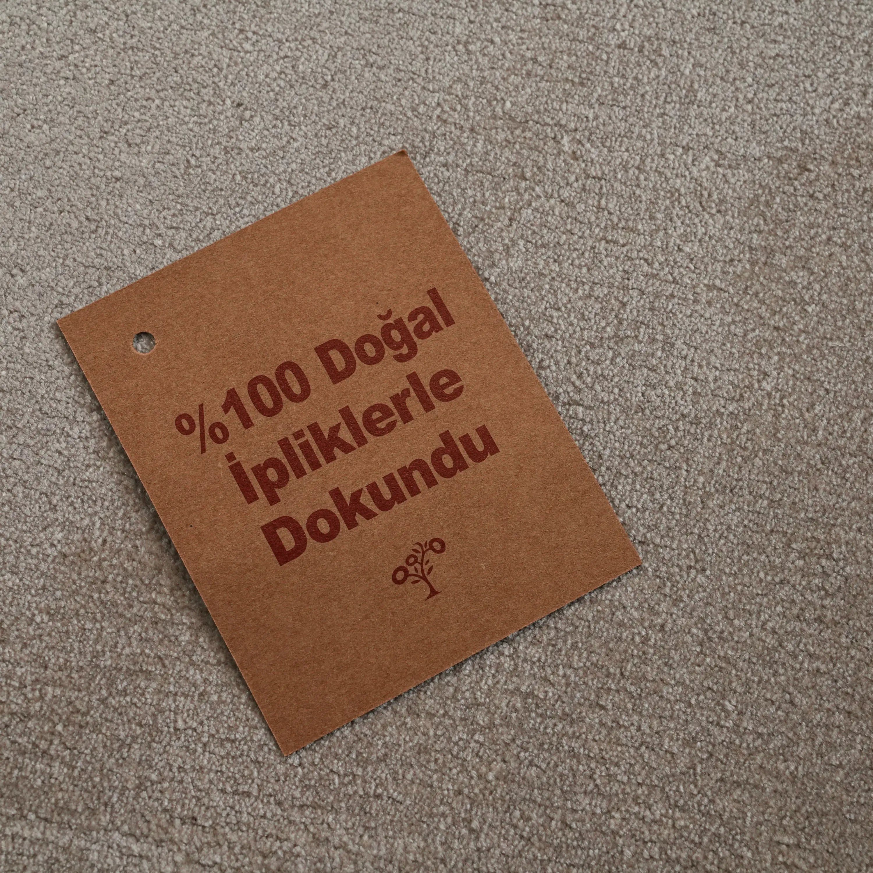 Simple Patterned Mink Viscose Rug