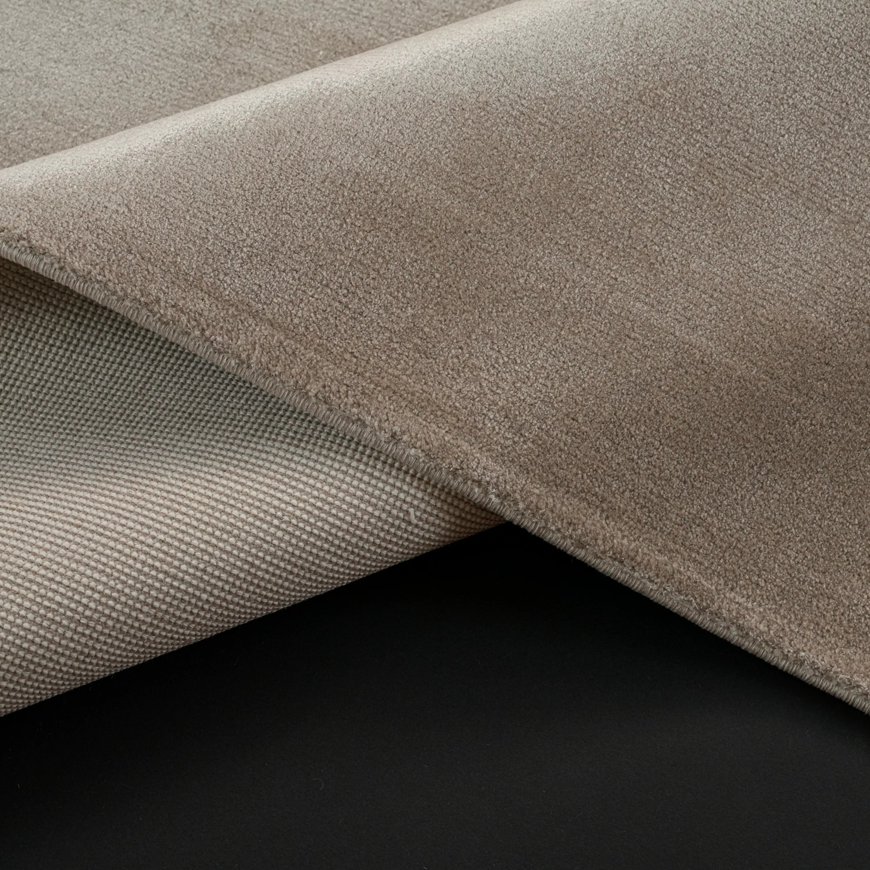 Simple Patterned Mink Viscose Rug