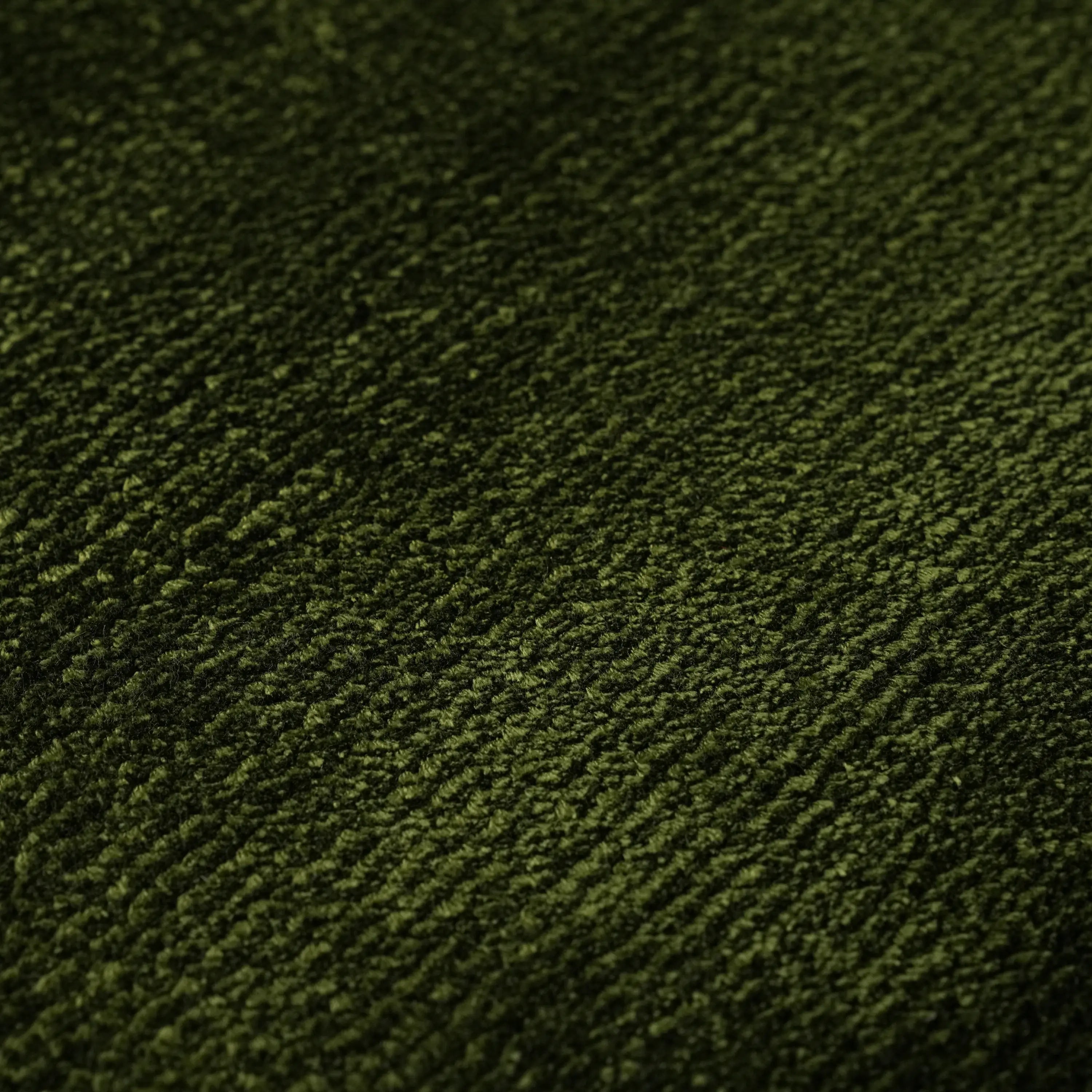 Plain Patterned Green Viscose Rug