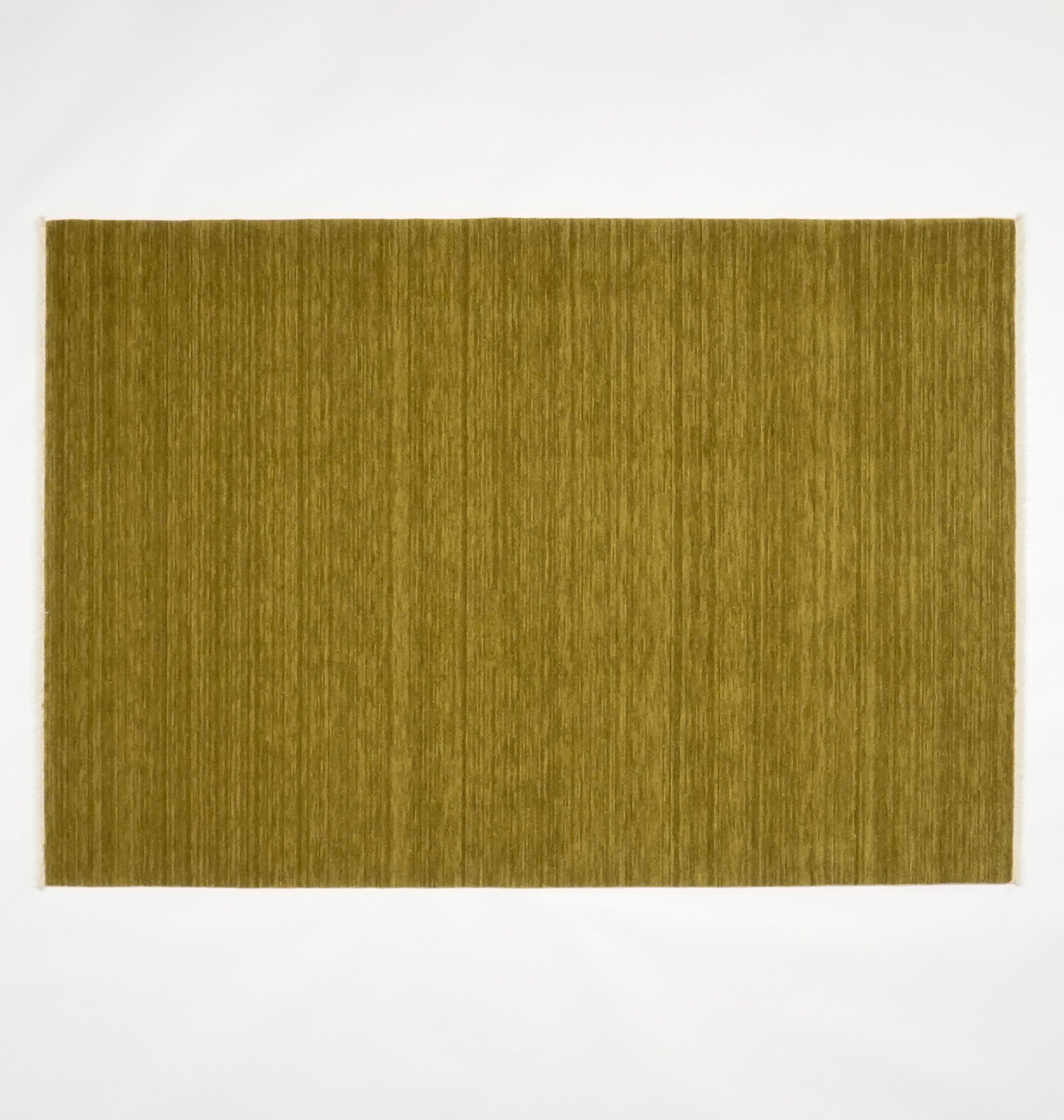 Plain Patterned Green Wool Carpet