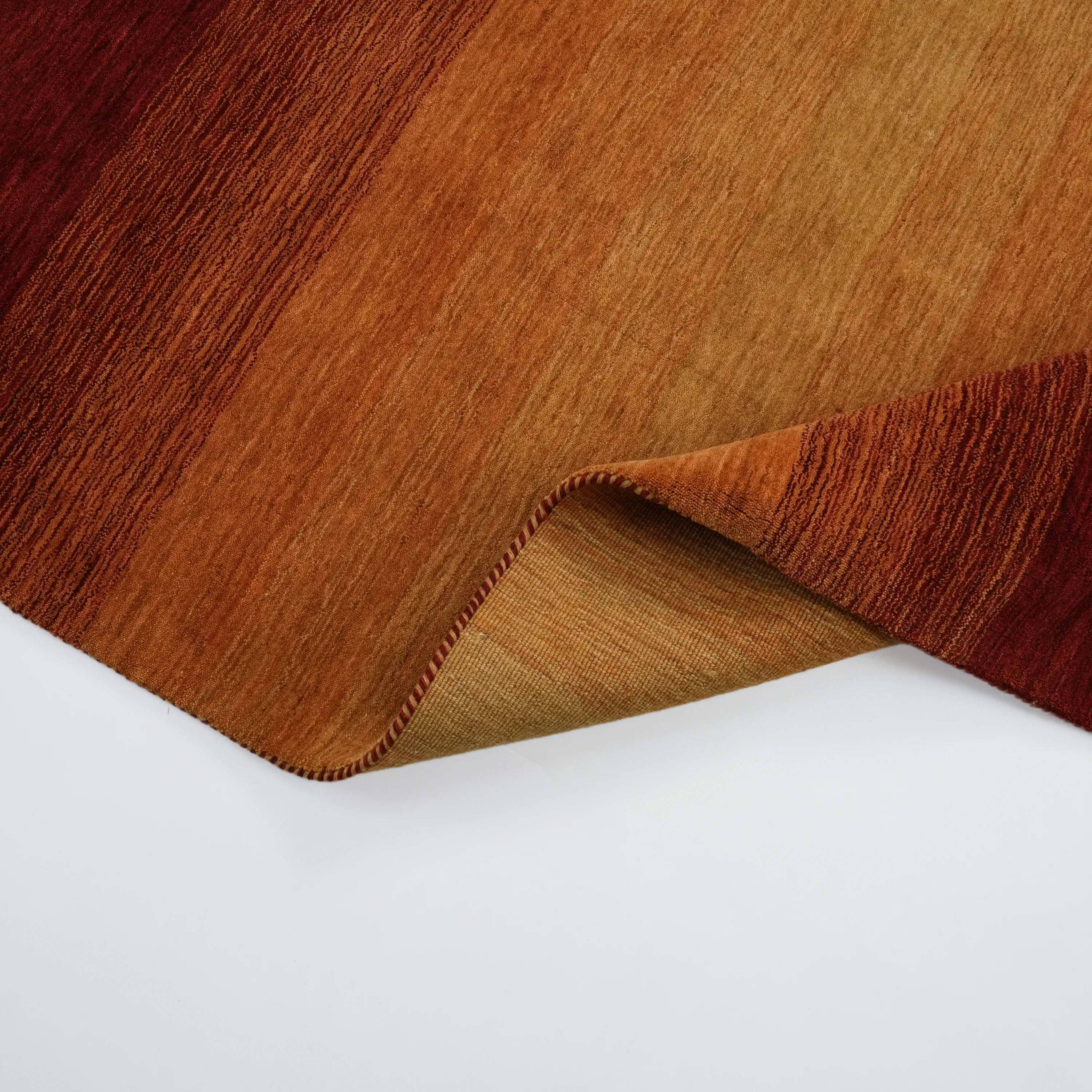 Plain Patterned Wool Terra Loom Woven Rug