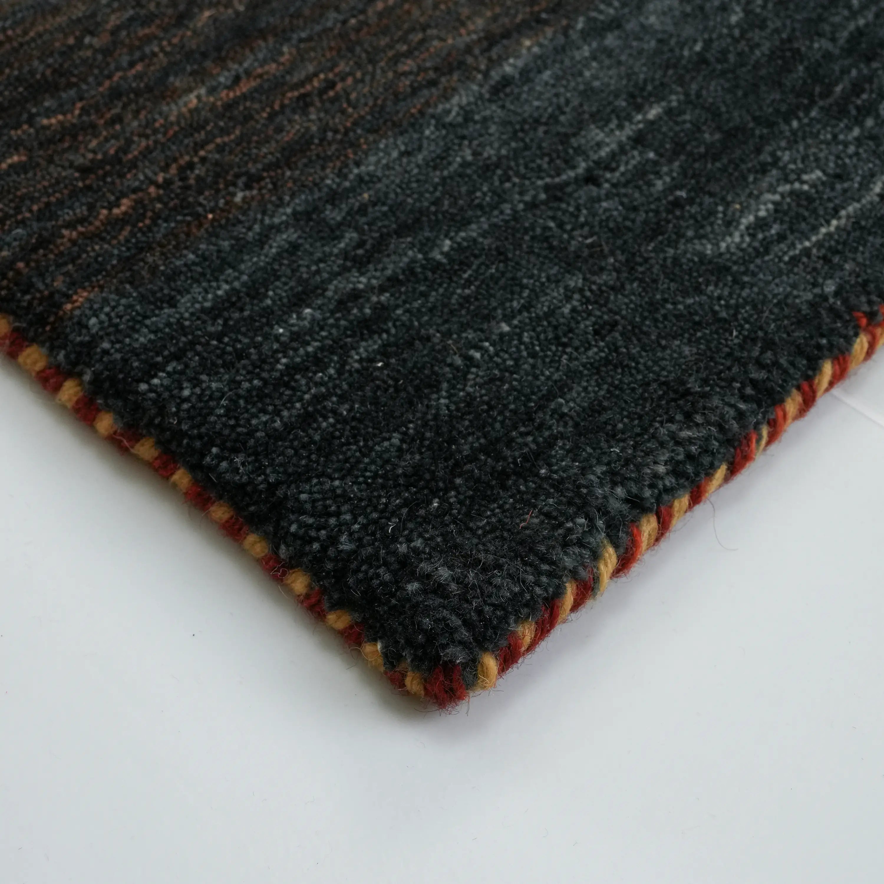 Plain Patterned Wool Terra Loom Woven Rug