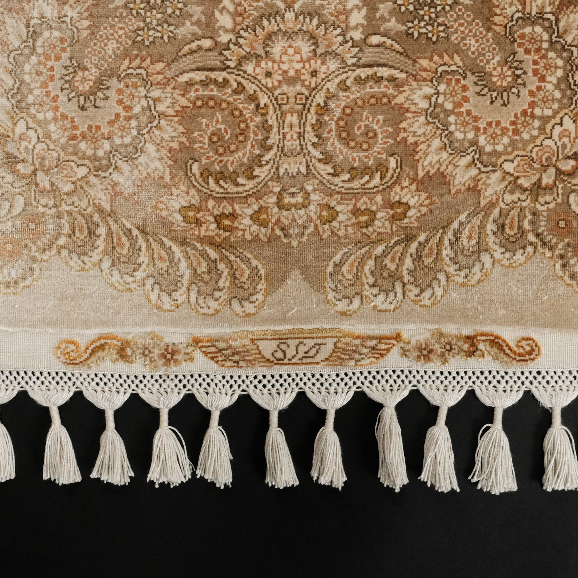 Saf İpek El Dokuma Şal Desenli Modern Klasik Halı