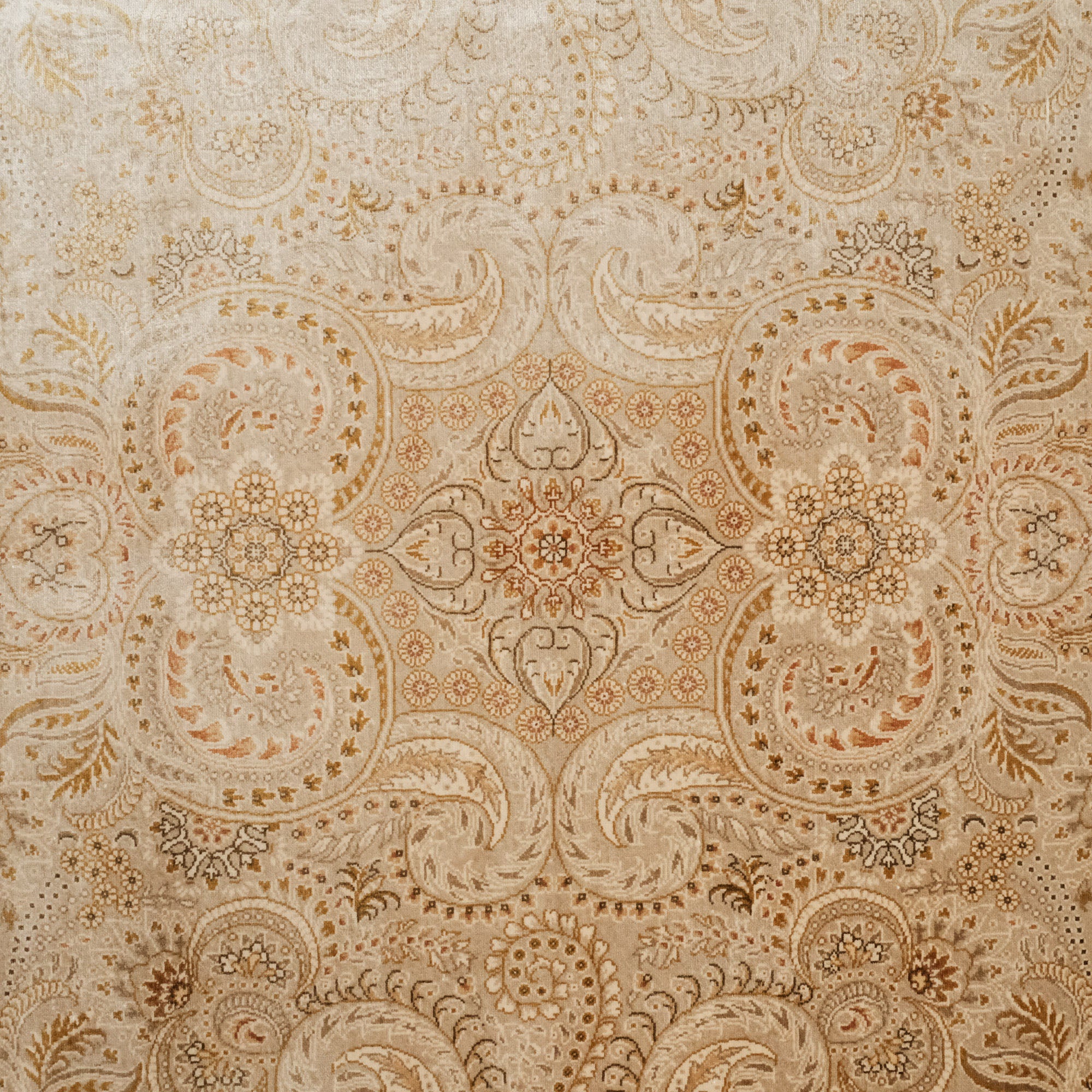 Saf İpek El Dokuma Şal Desenli Modern Klasik Halı