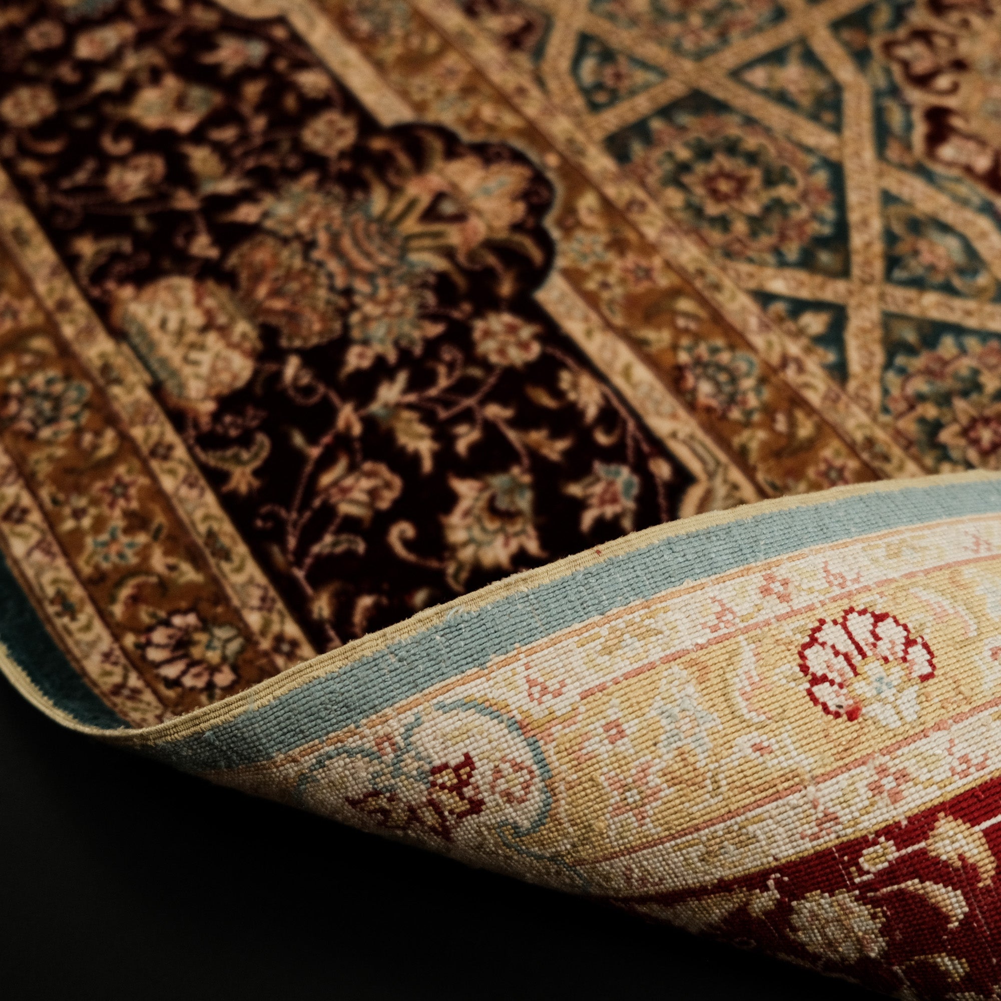 Frame Design Hand Woven Carpet