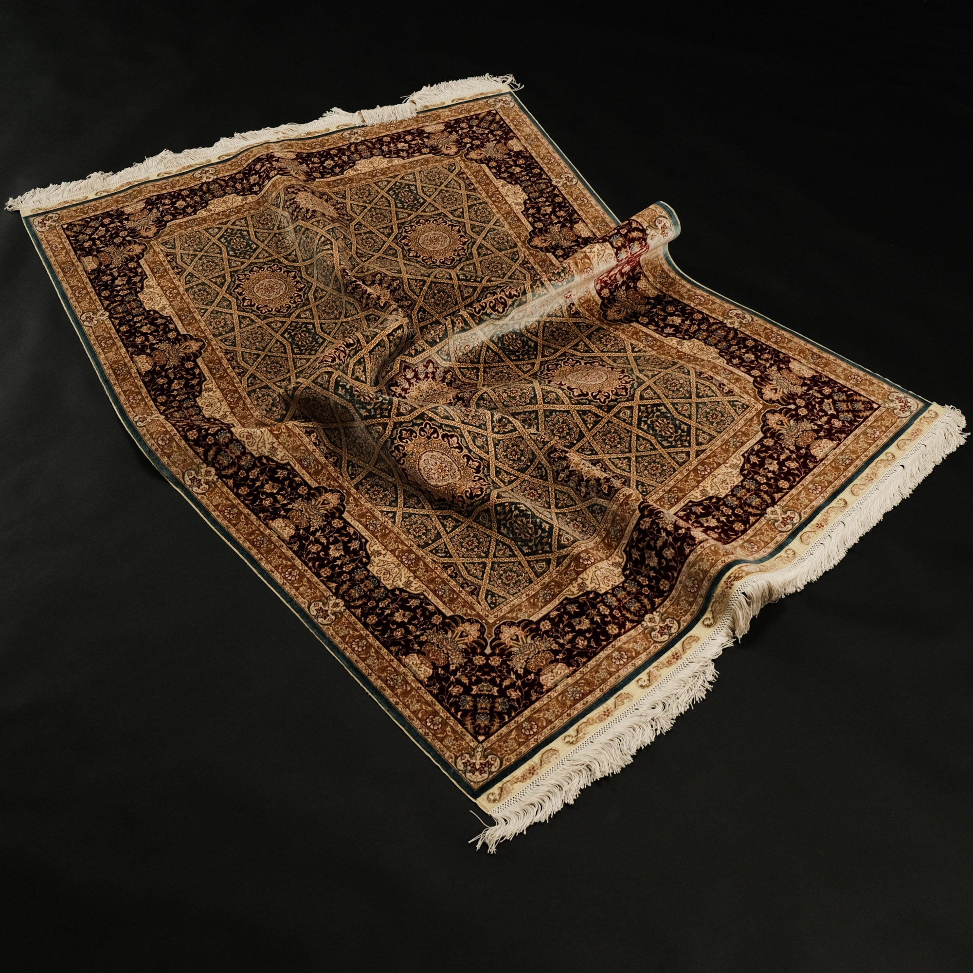 Frame Design Hand Woven Carpet