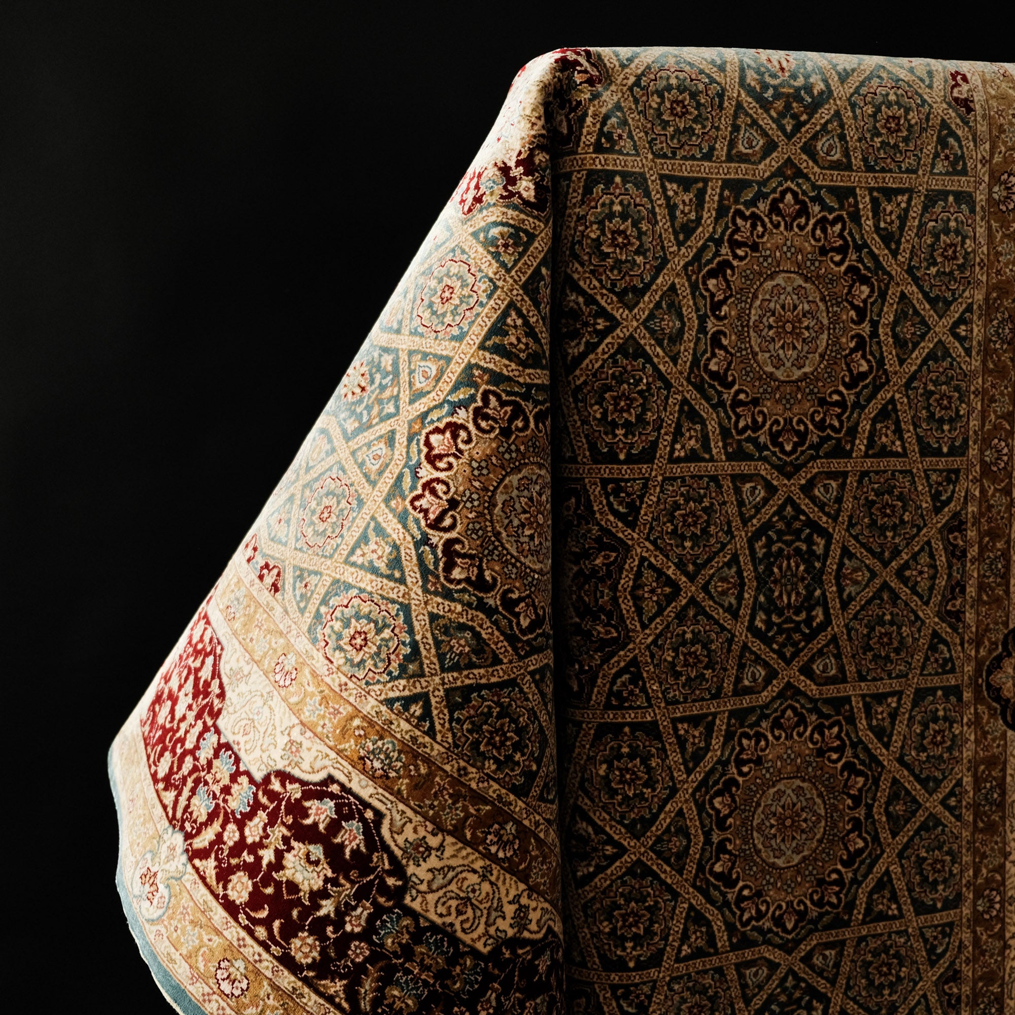 Frame Design Hand Woven Carpet