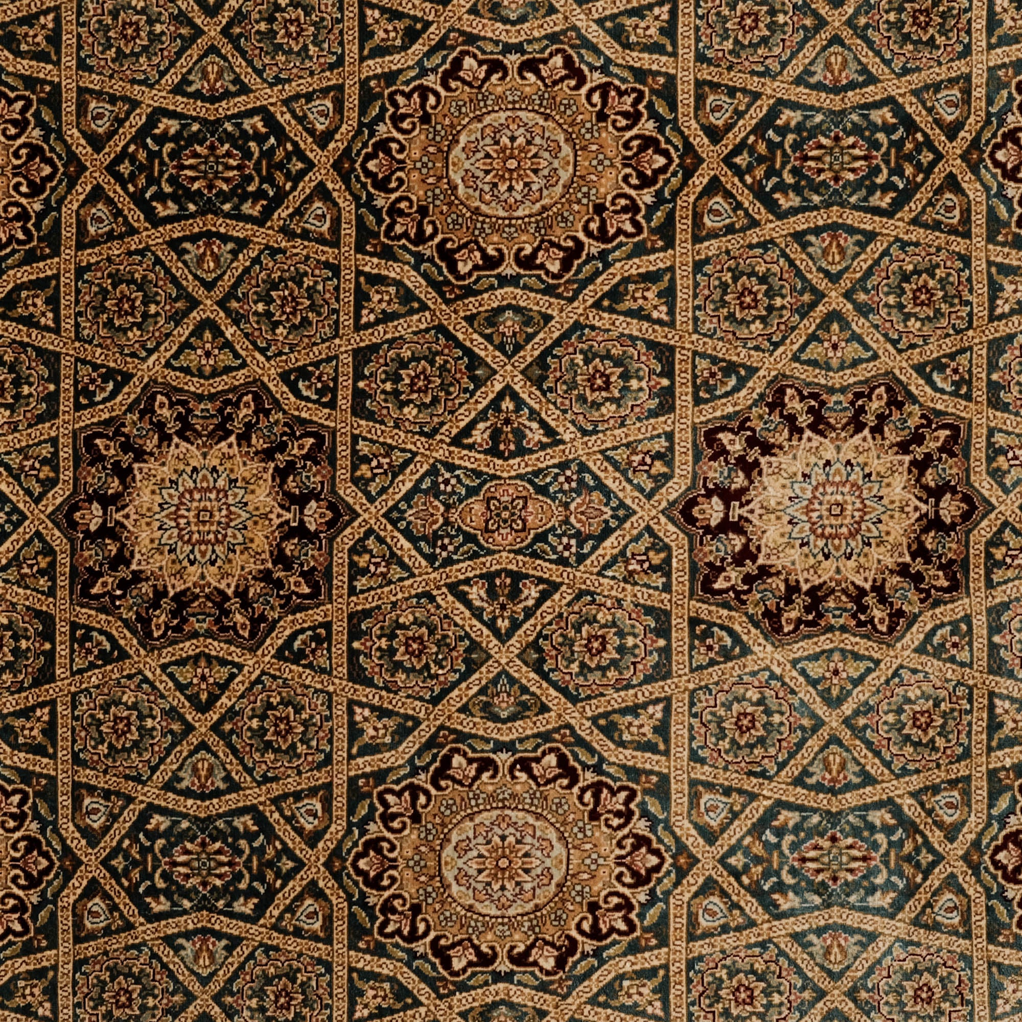 Frame Design Hand Woven Carpet