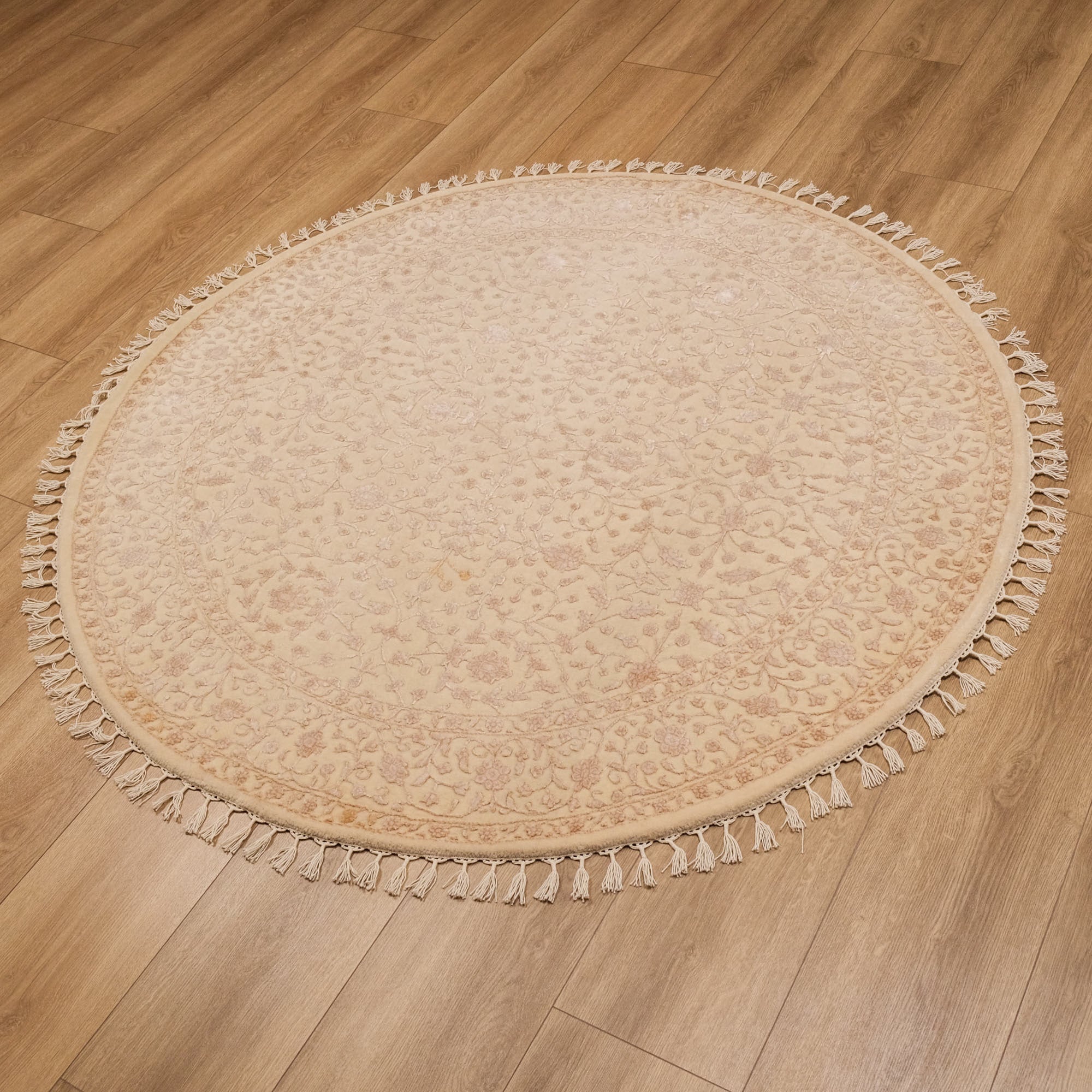 Safir Serisi Uşak Desenli El Dokuma Oymalı Halı