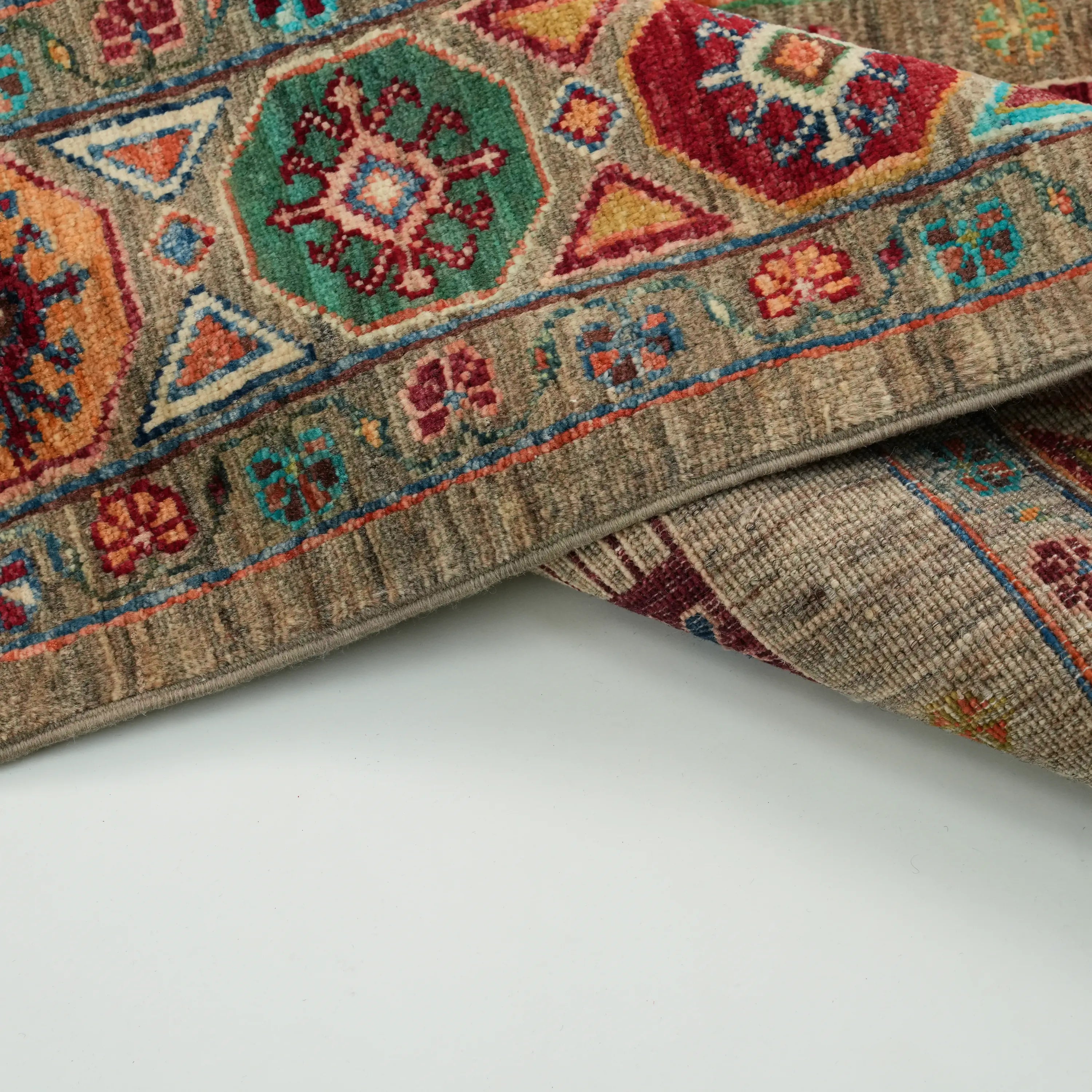 Şahzade Series Handwoven Anatolian Patterned Mink Wool Rug