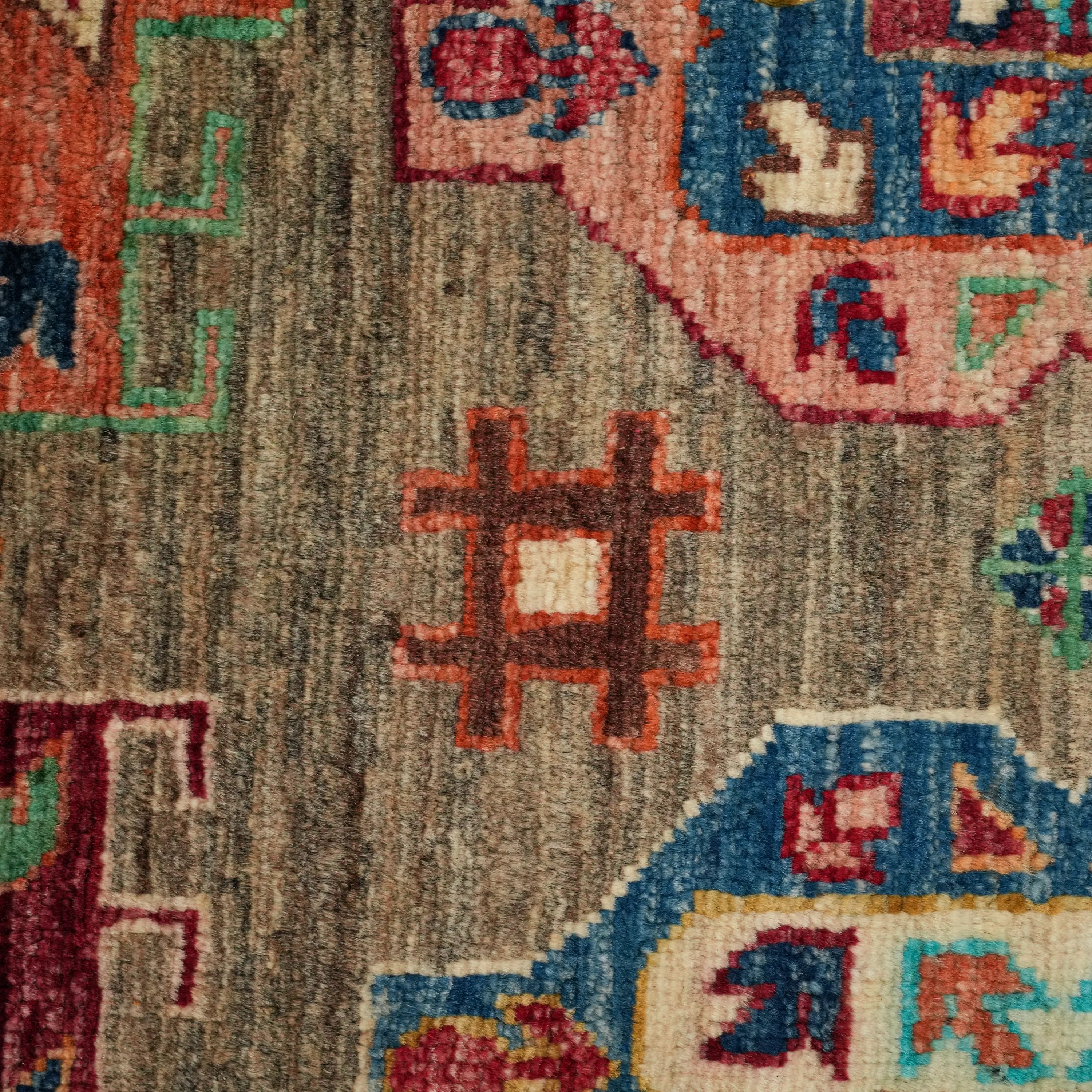 Şahzade Series Handwoven Anatolian Patterned Mink Wool Rug