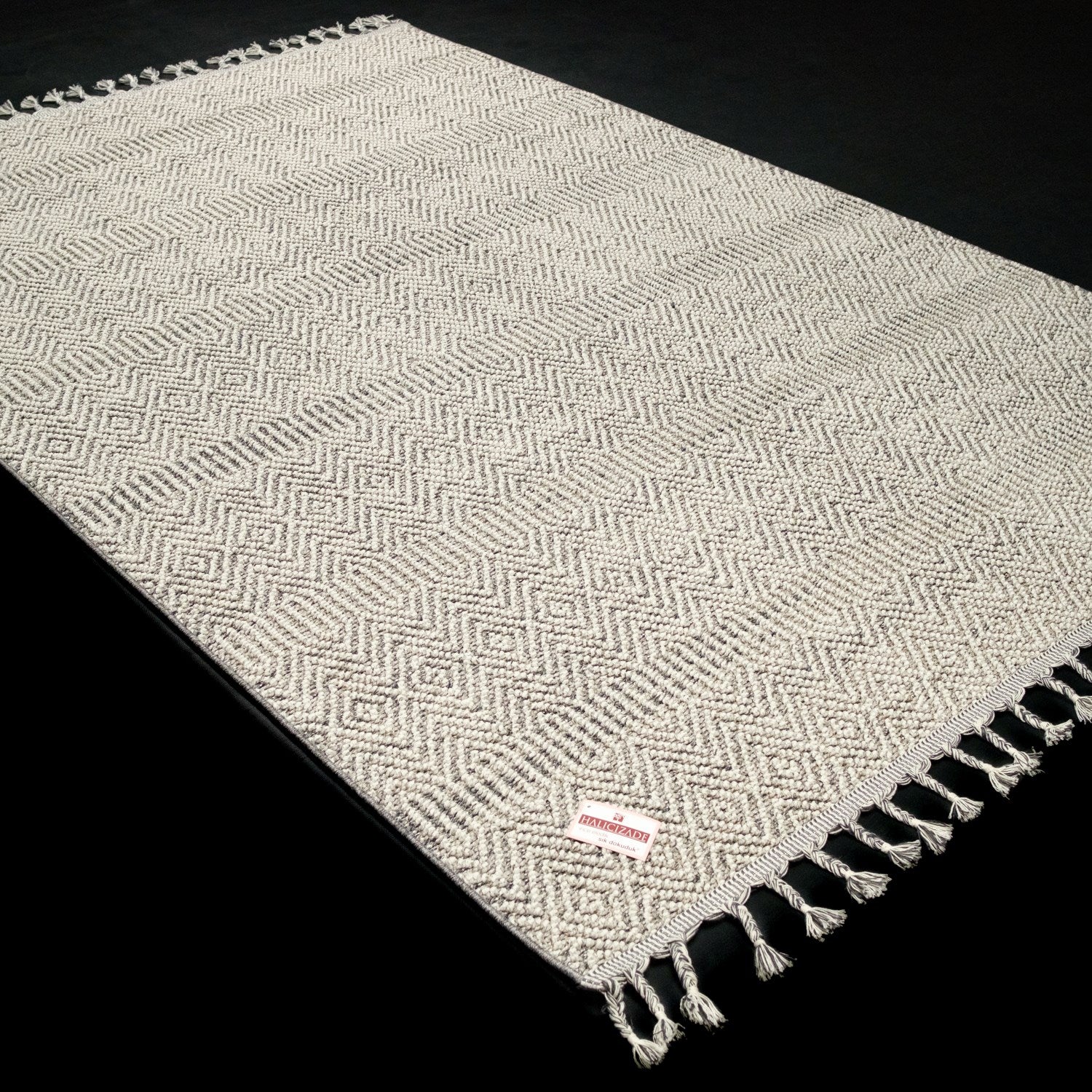 Soho Serisi İskandinav Desenli Gri Mutfak Halısı