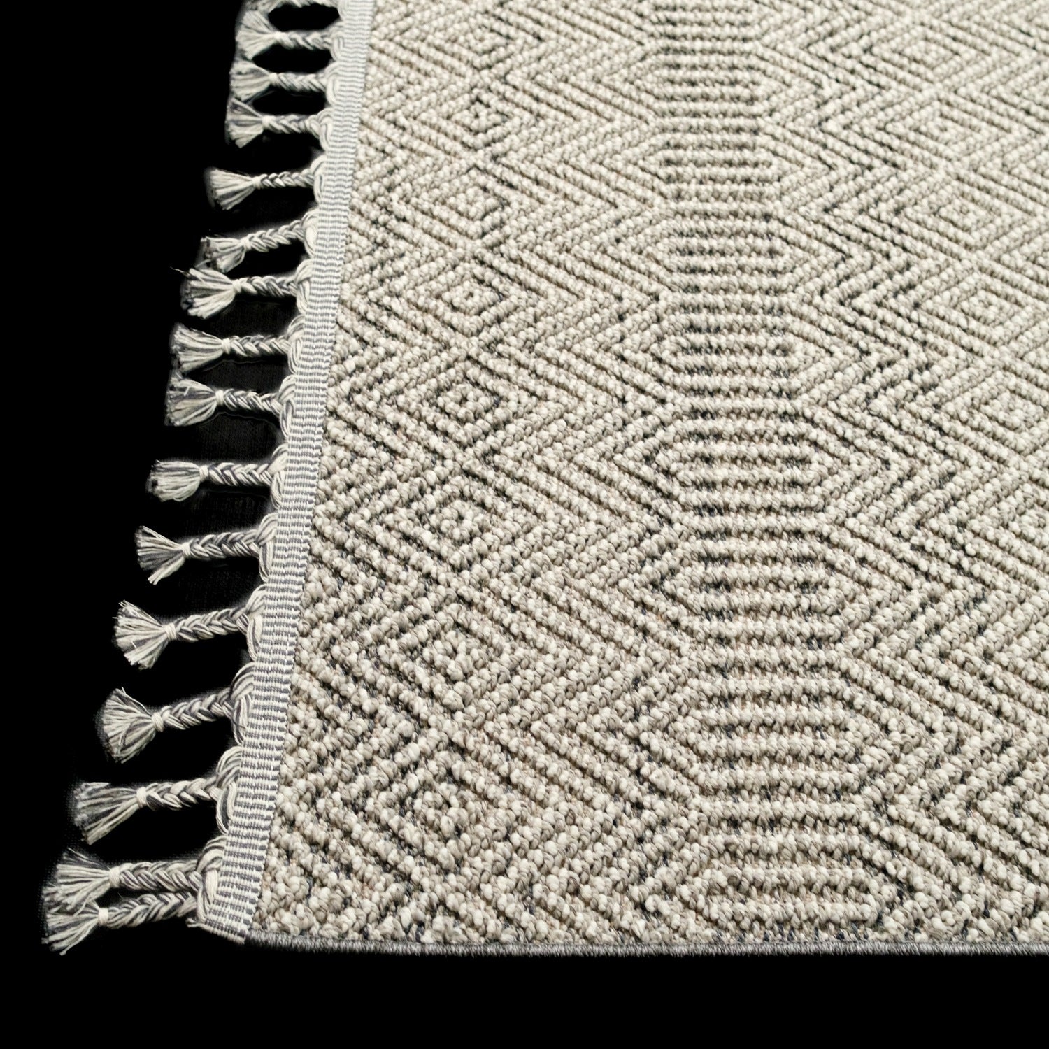 Soho Serisi İskandinav Desenli Gri Mutfak Halısı