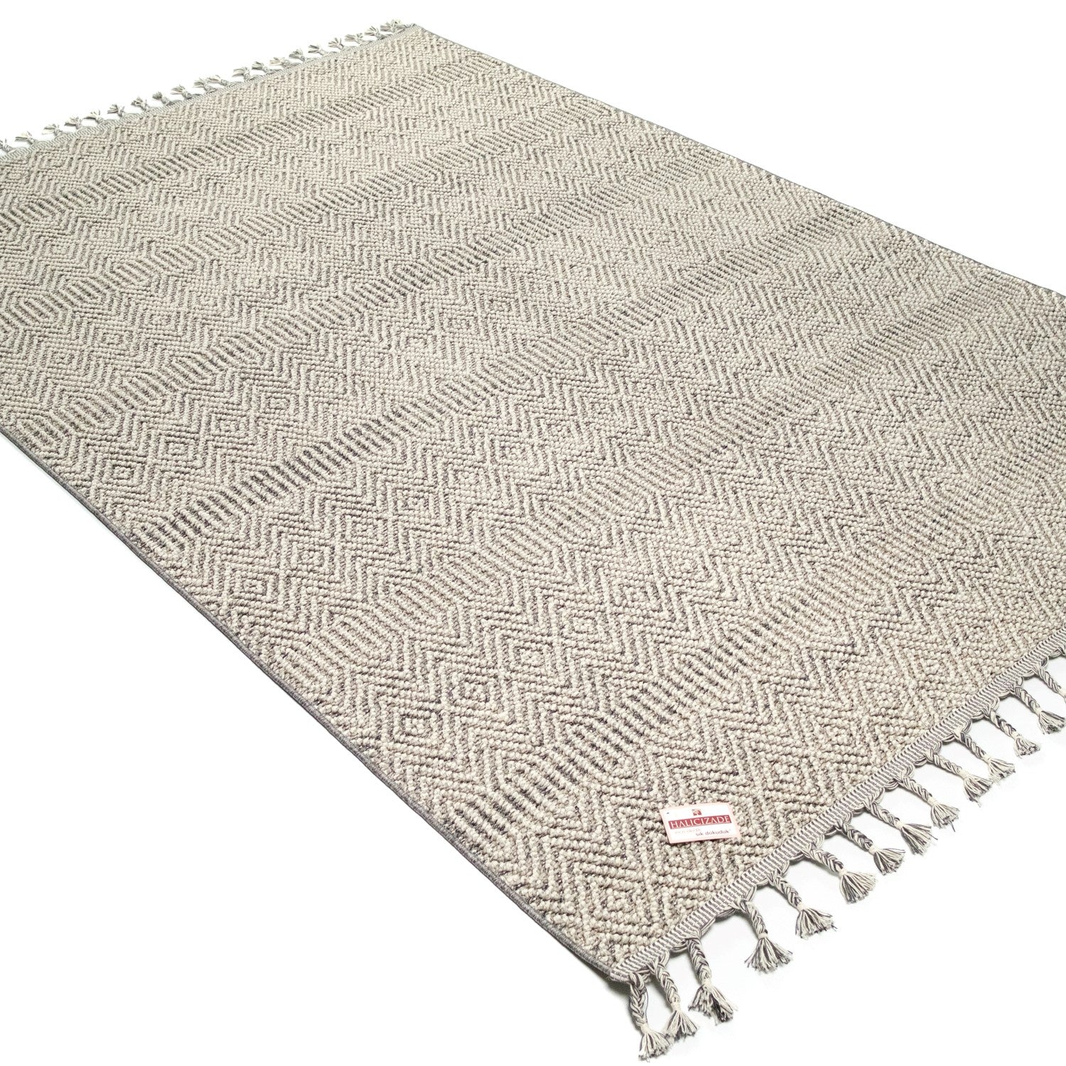 Soho Serisi İskandinav Desenli Gri Mutfak Halısı