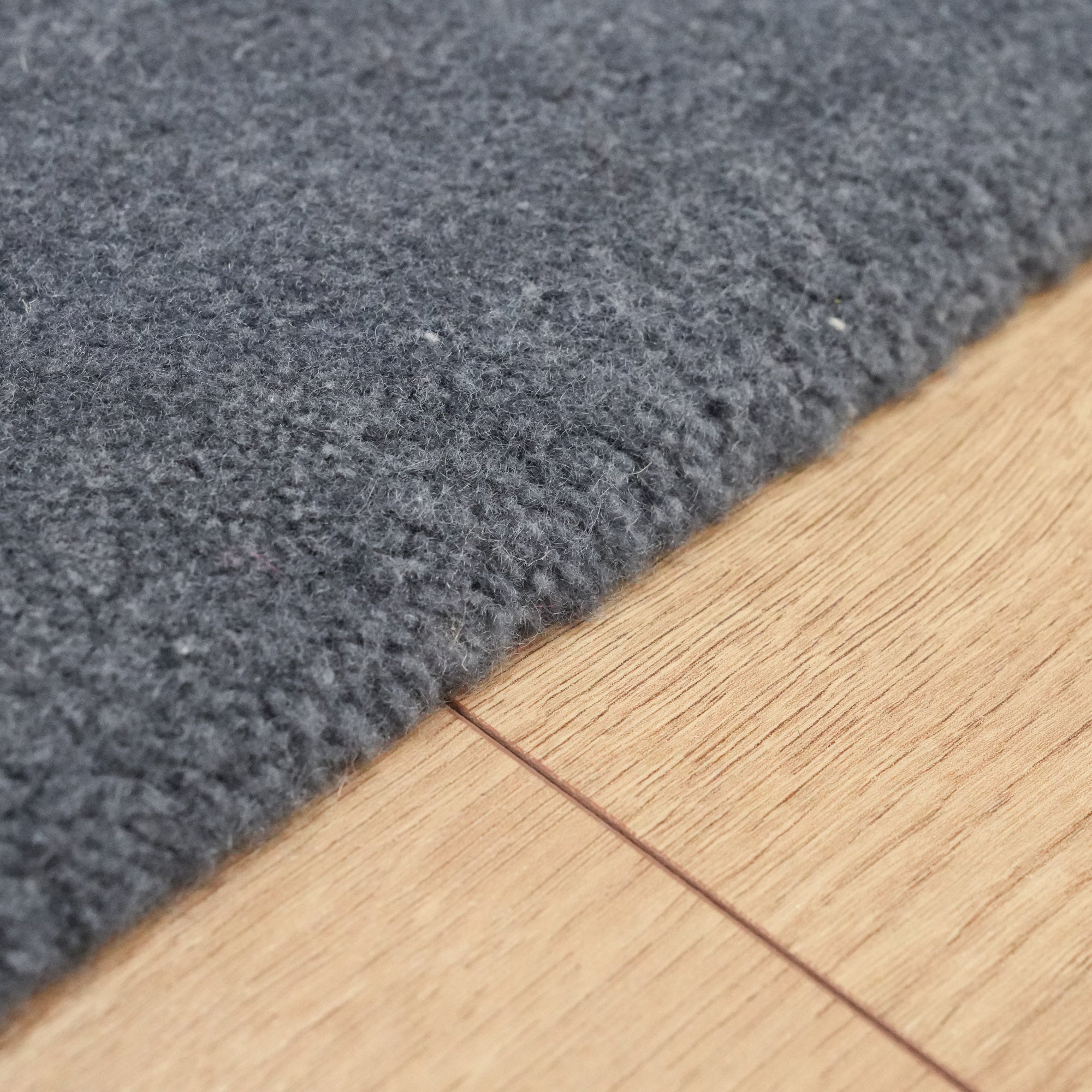 Abstract Patterned Gray Wool Rug