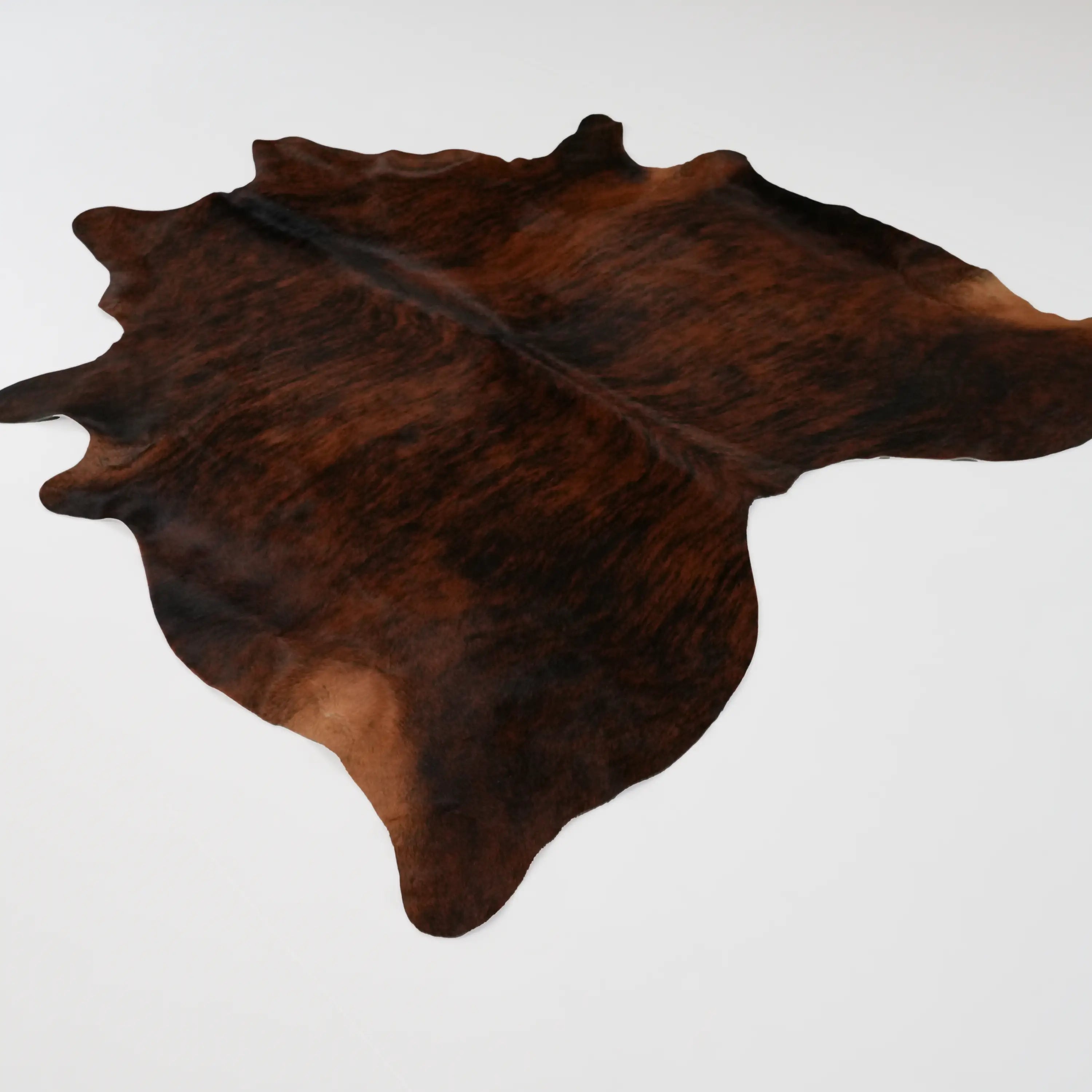 Soyut Desenli Modern Kahverengi Dana Derisi Post Halı