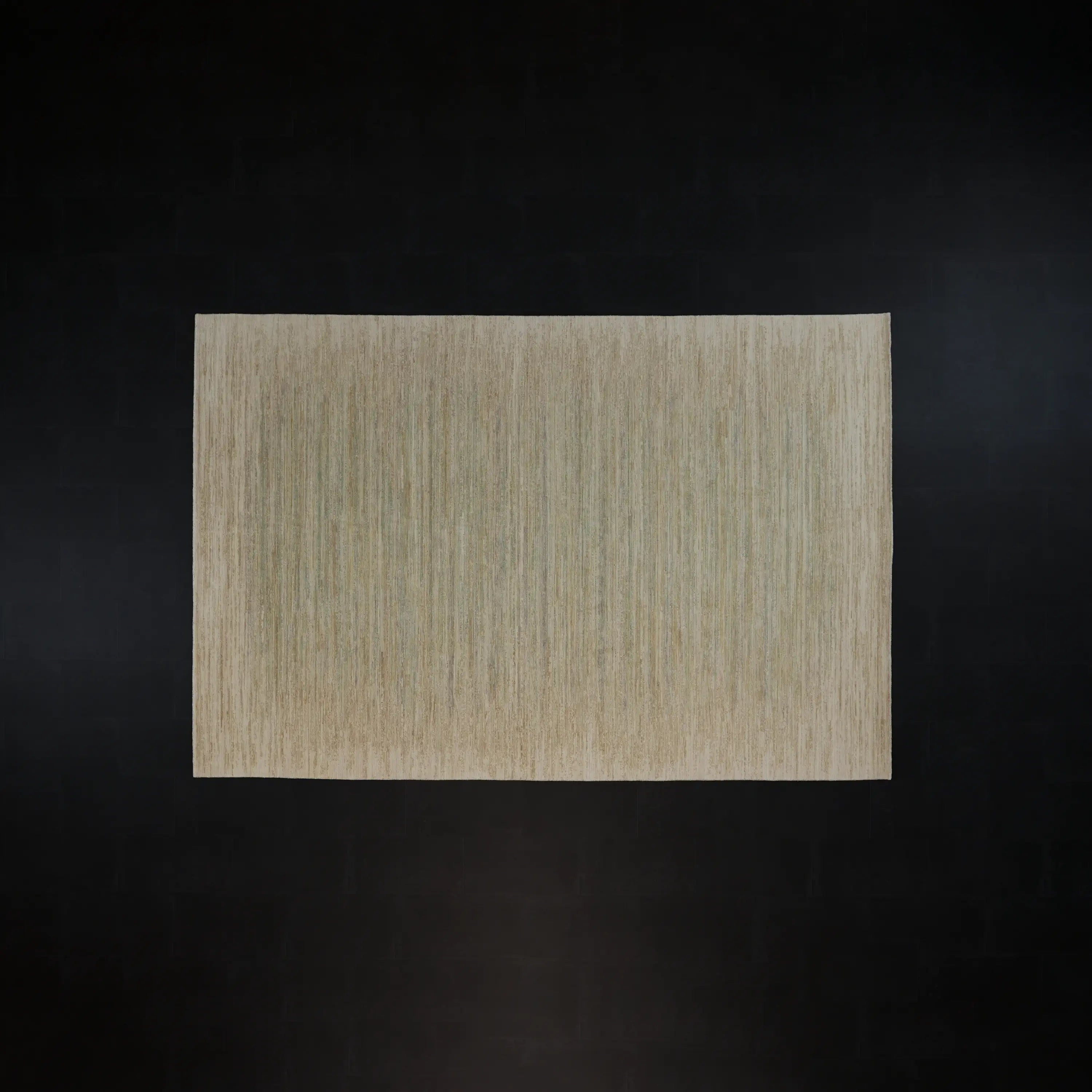 Soyut Desenli Modern Yün Krem Tezgah Dokuma Halı