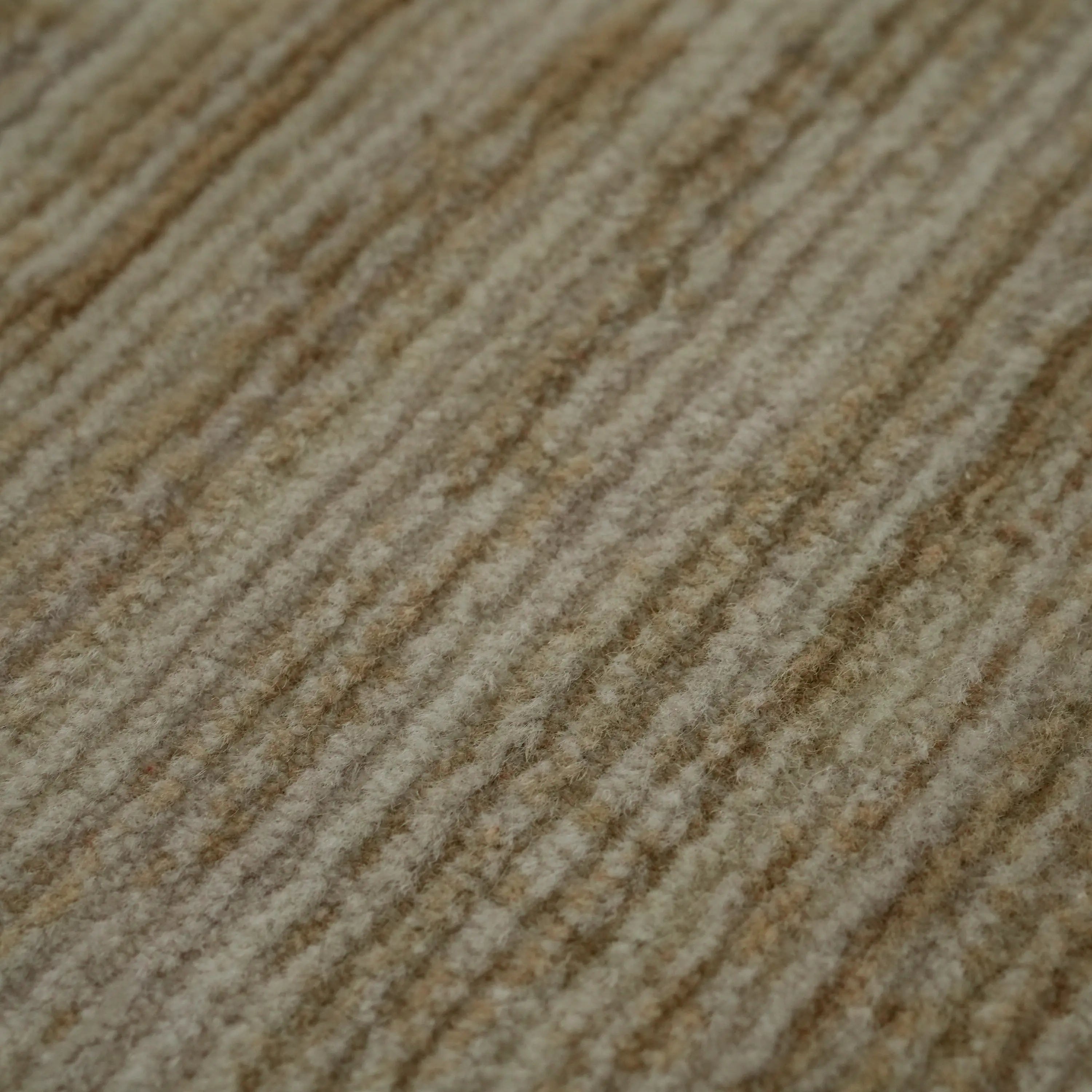 Soyut Desenli Modern Yün Krem Tezgah Dokuma Halı