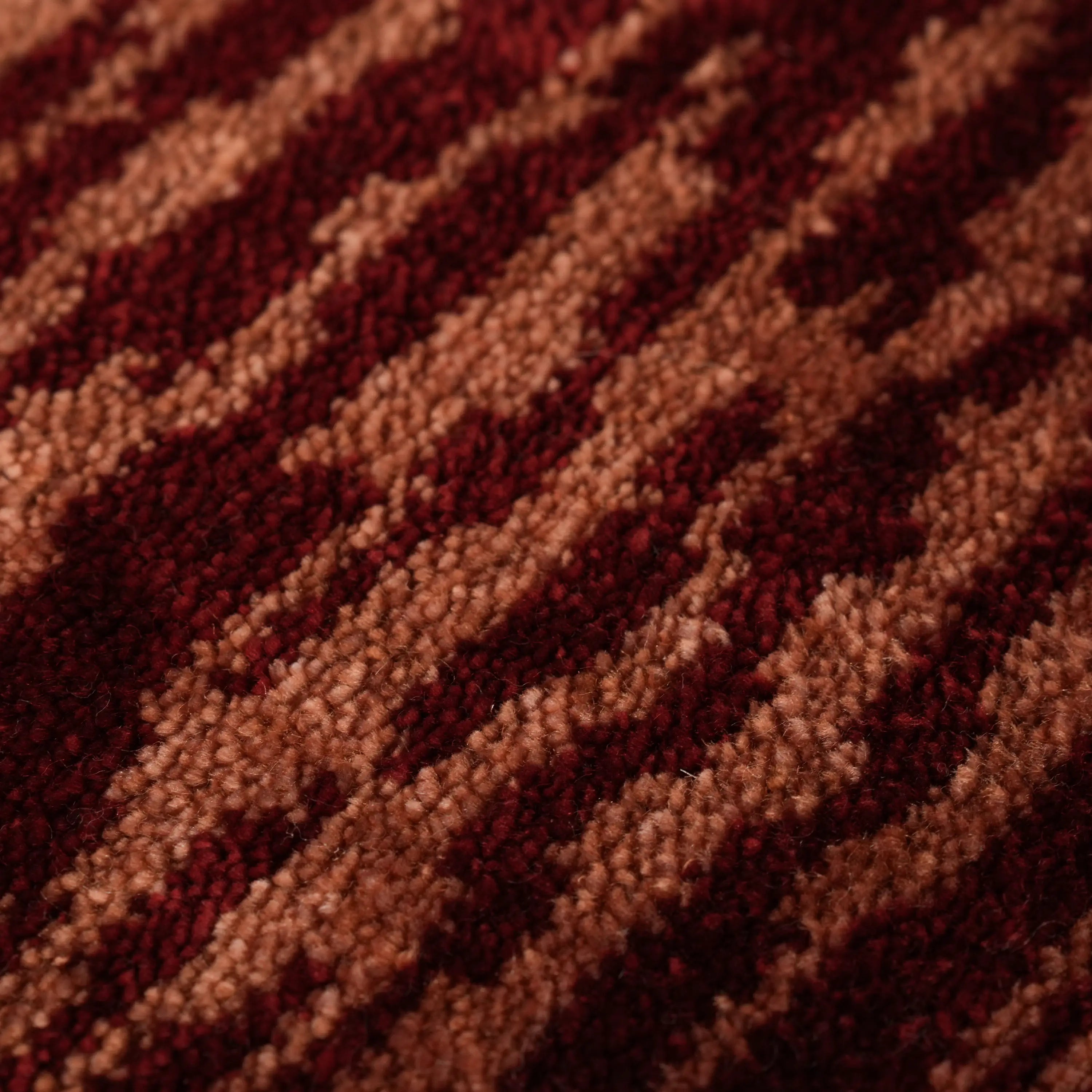 Abstract Patterned Tencel Red Loom Woven Prayer Rug Rug