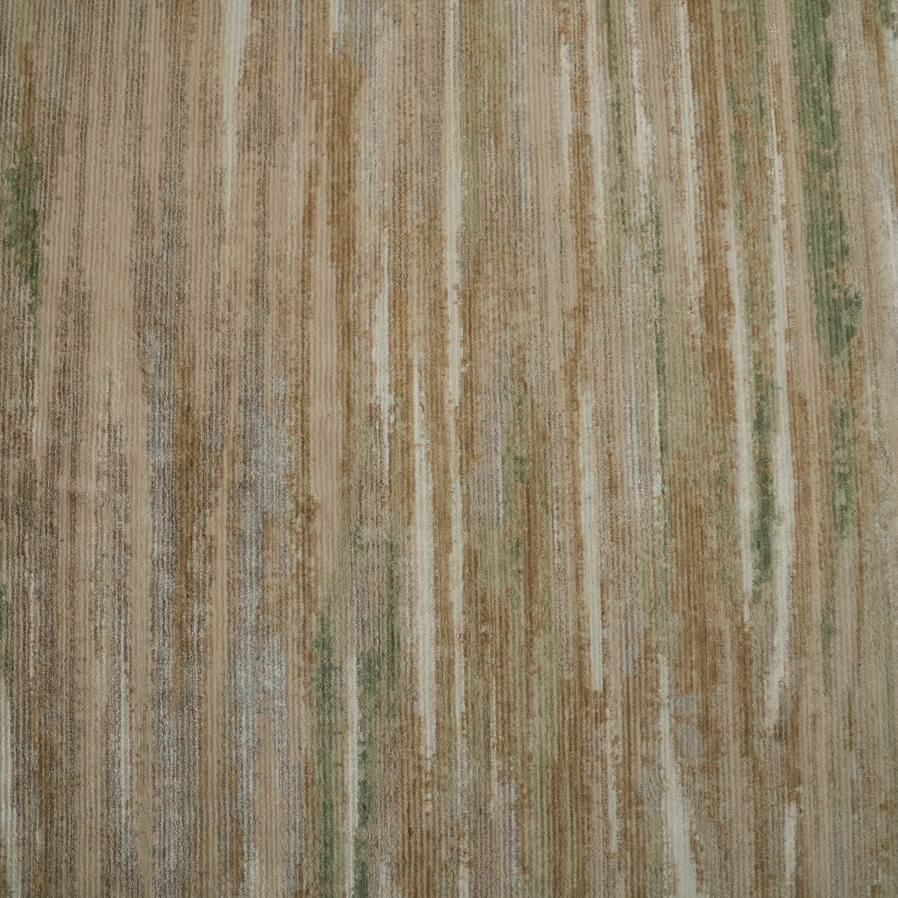 Soyut Desenli Yün Krem Tezgah Dokuma Halı