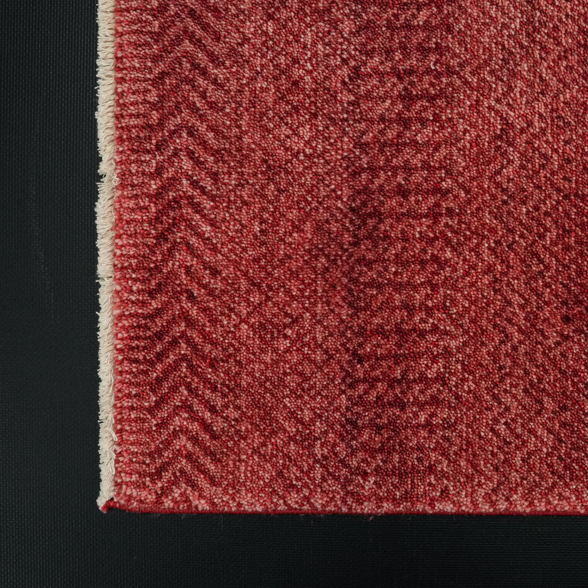 Taftan Series Geometric Patterned Red Loom-Woven Rug