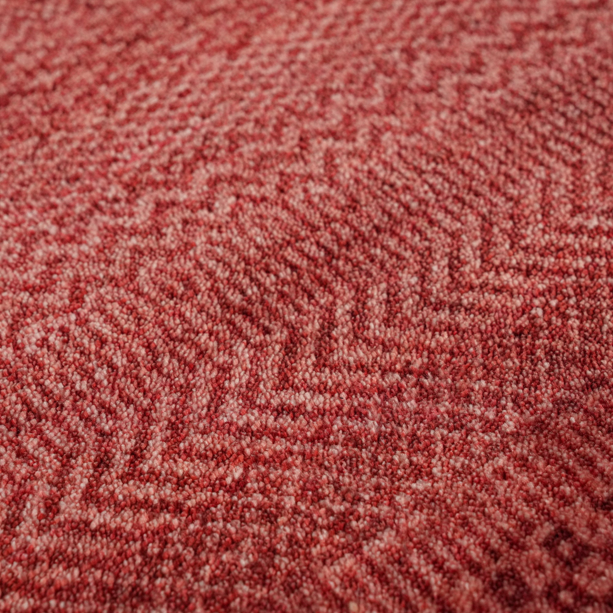Taftan Series Geometric Patterned Red Loom-Woven Rug