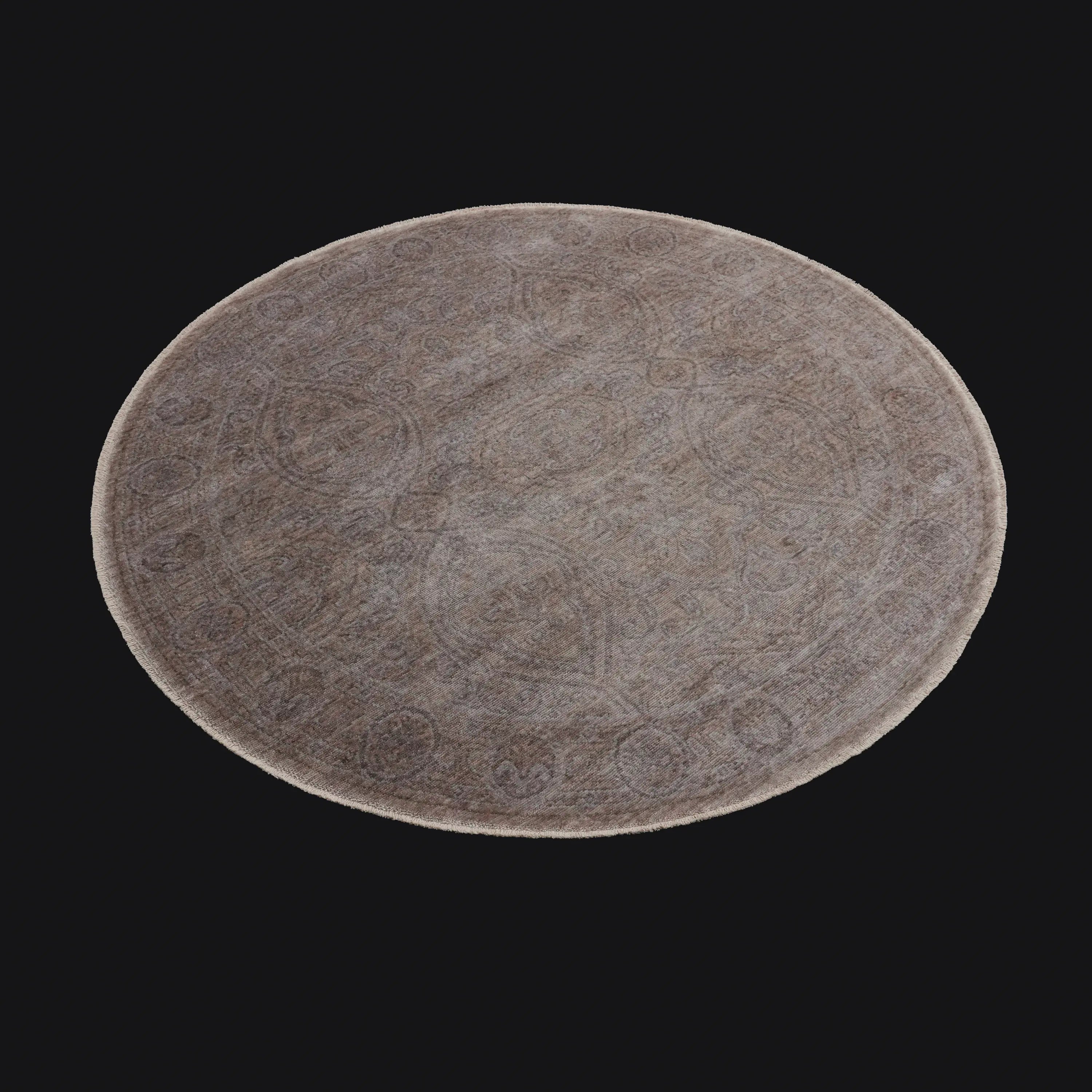Taftan Series Vintage Patterned Tencel Loom Woven Rug