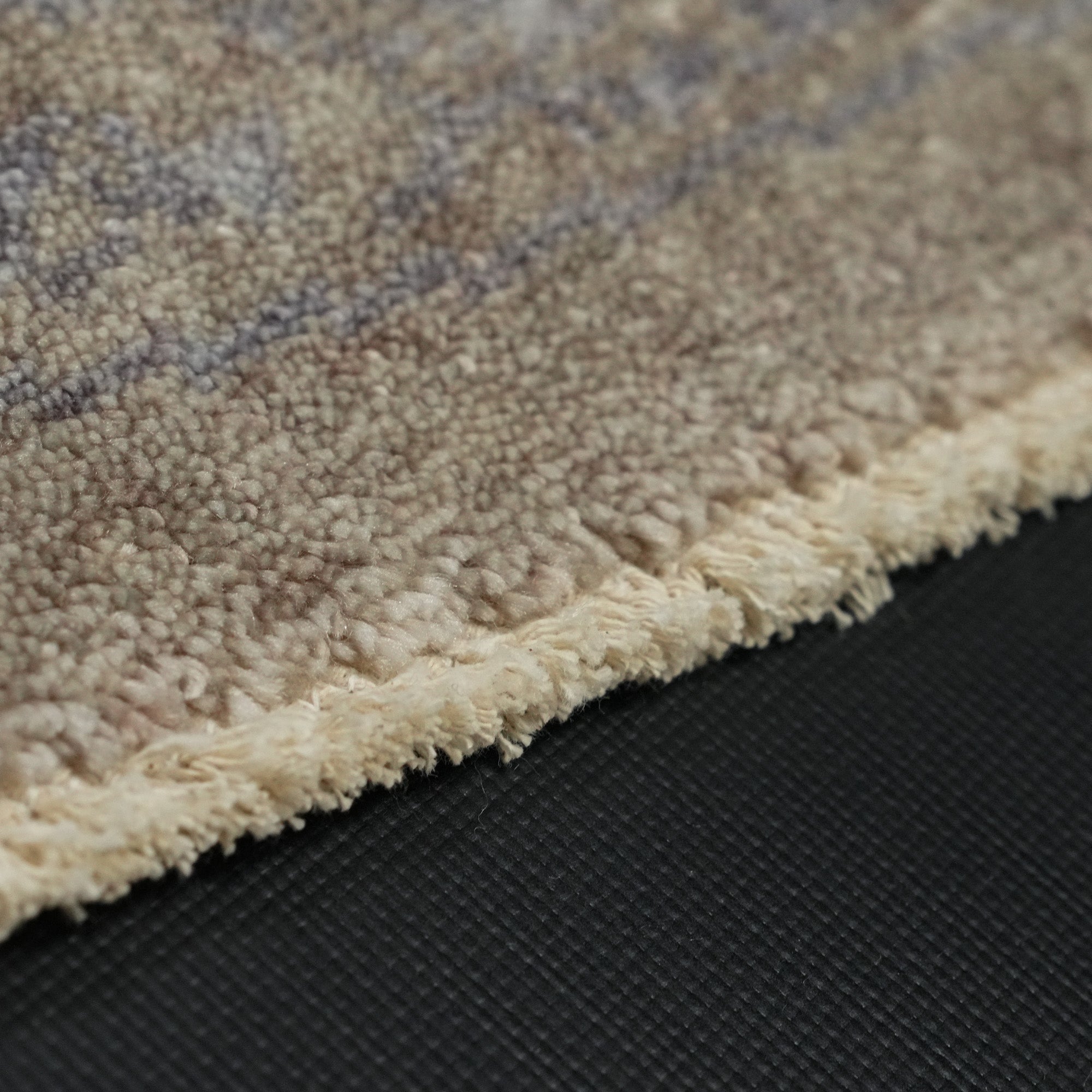 Taftan Series Vintage Patterned Beige Round Special Countertop Carpet