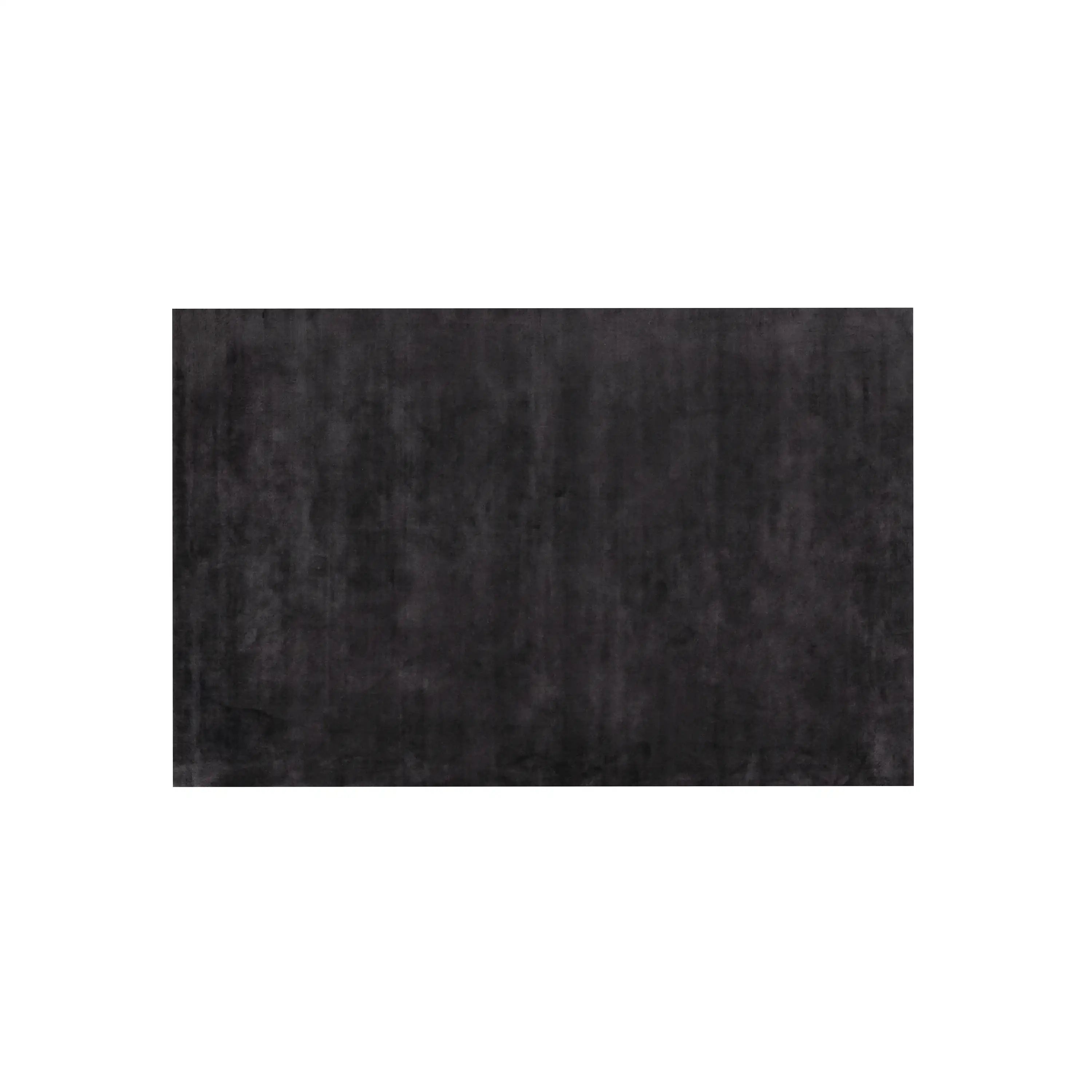 Hand Woven Plain Patterned Anthracite Carpet