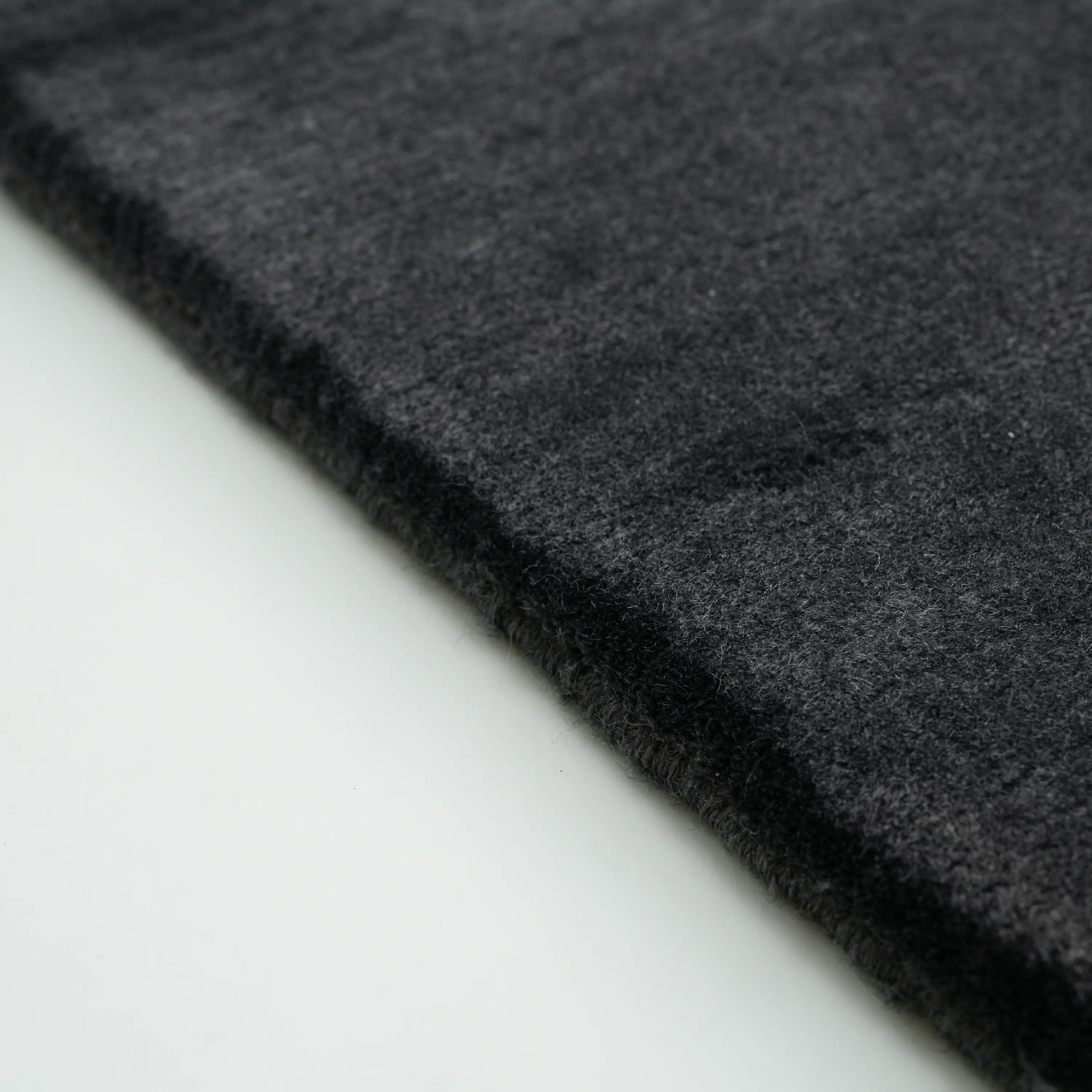 Hand Woven Plain Patterned Anthracite Carpet