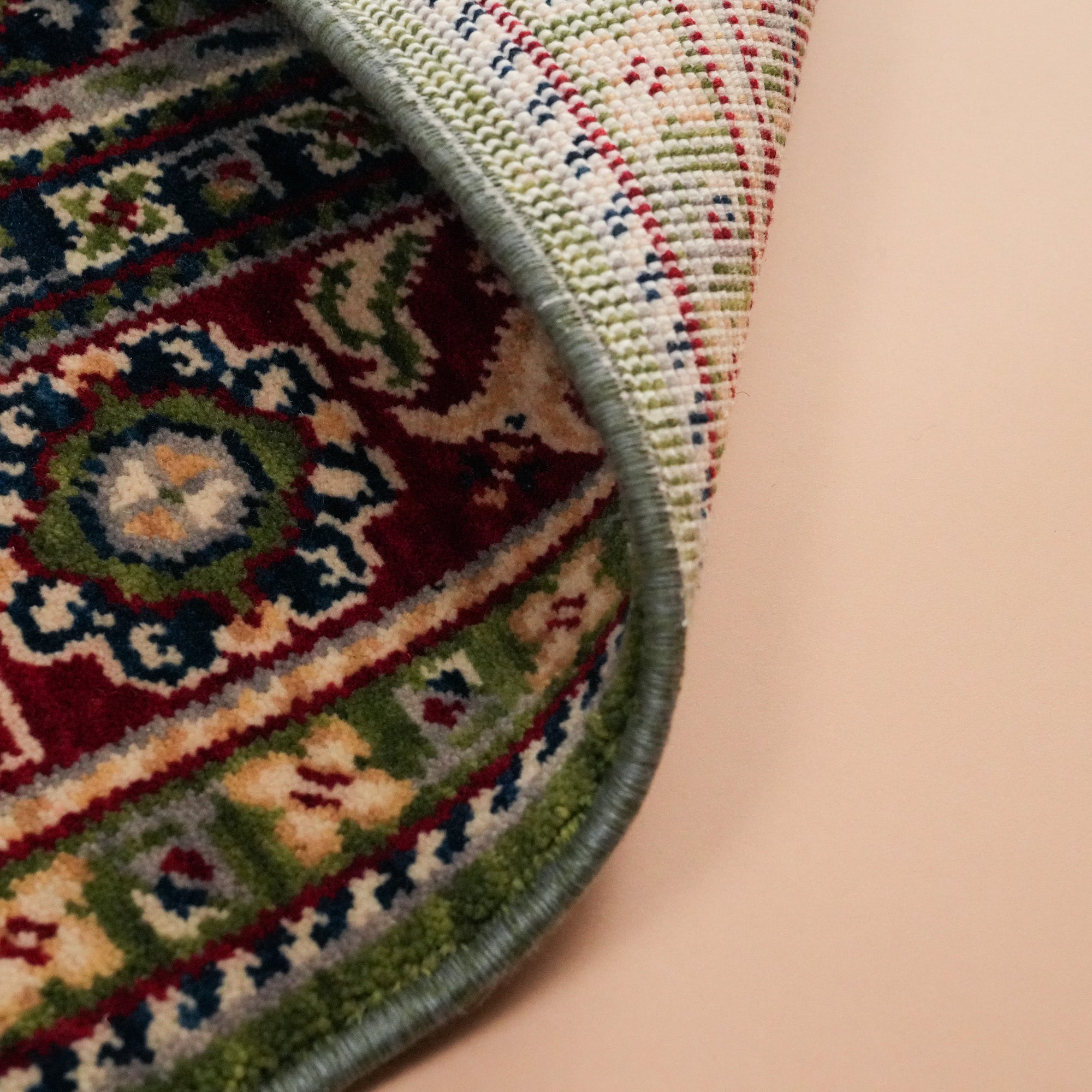 Tezgah Woven Wool Green Prayer Rug Rug
