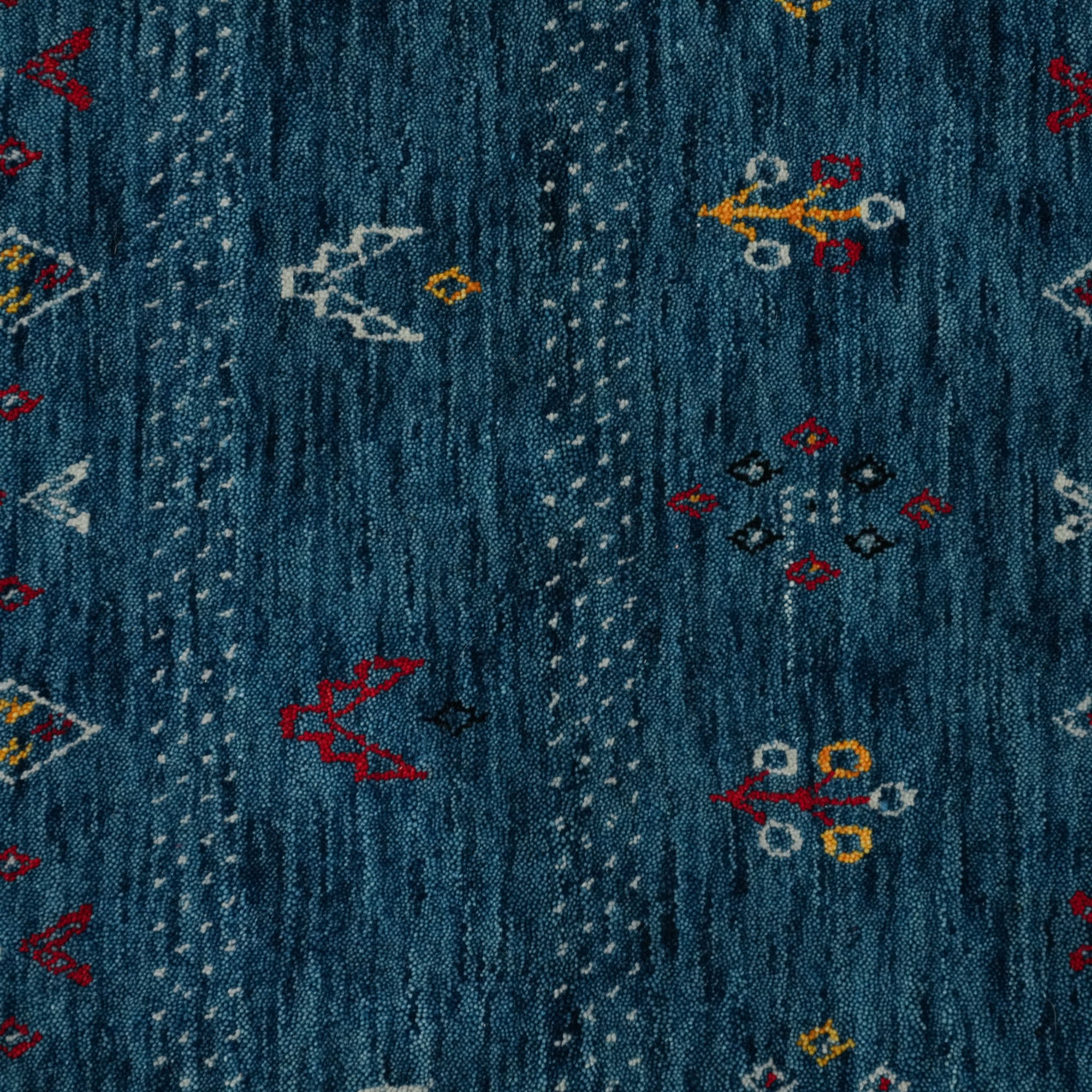 Urkum Series Authentic Patterned Navy Counter Woven Rug