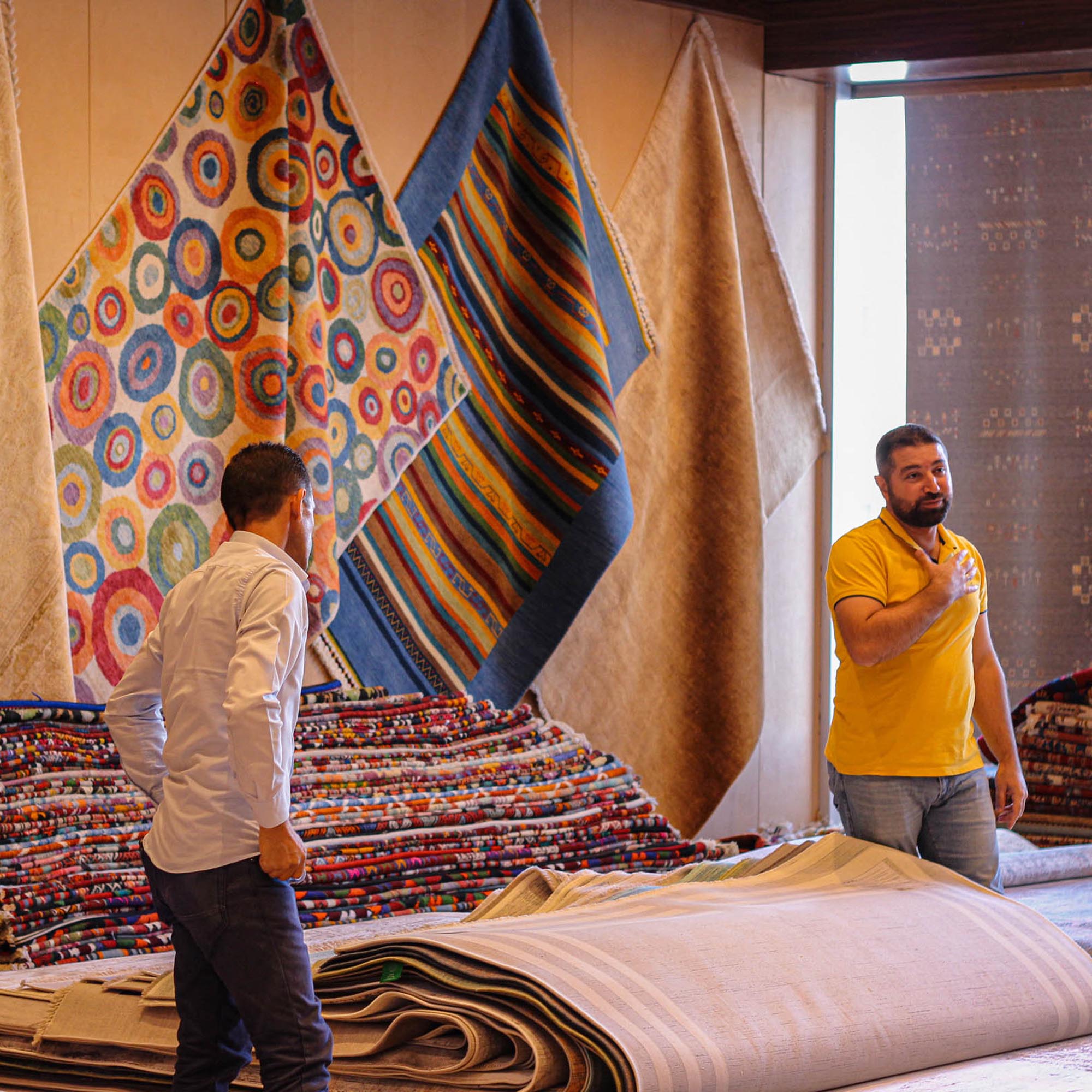 Nazar Series Handwoven Abstract Pattern Colorful Rug