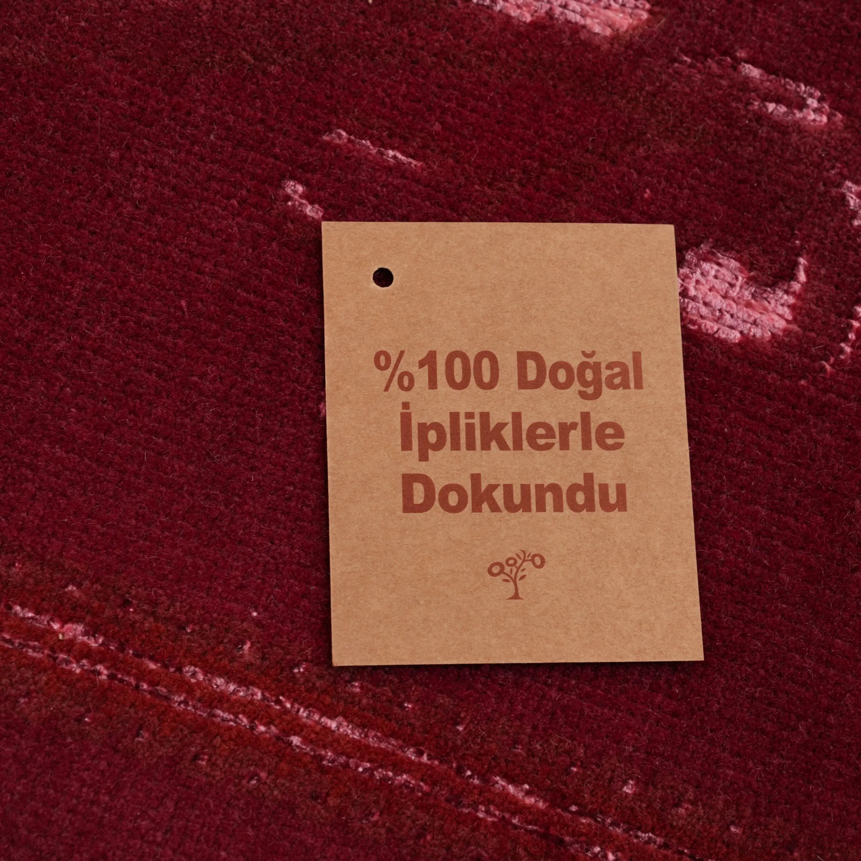 Versace Series Handwoven Versace Patterned Silk Red Rug