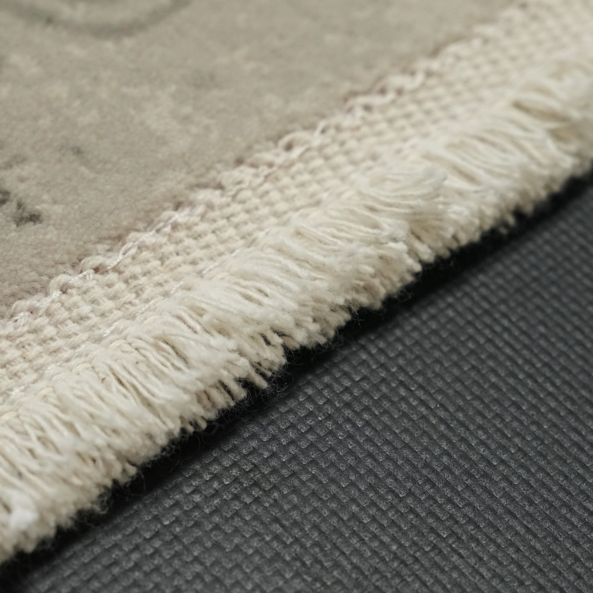 Vintage Desenli Gri/Mavi Viskon Halı