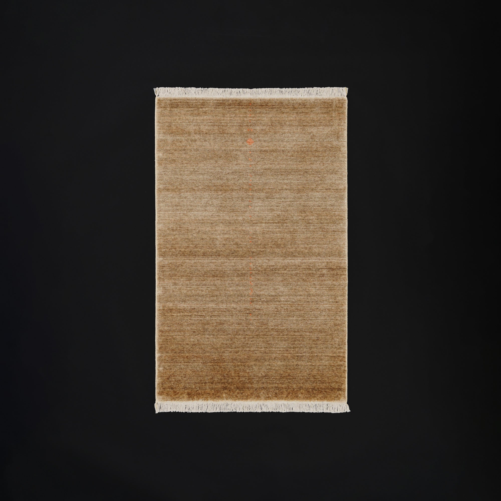 Khaki Green Tencel Loom-Woven Double Prayer Rug