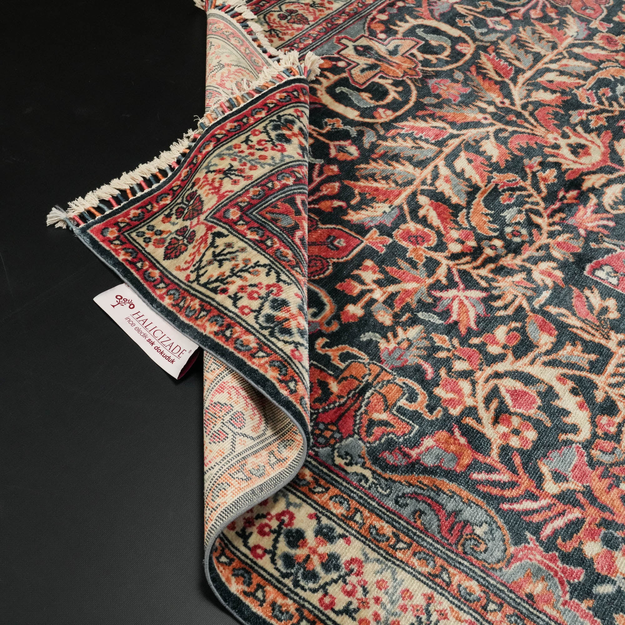 Zade Series Flower Patterned Colorful Loom-Woven Rug