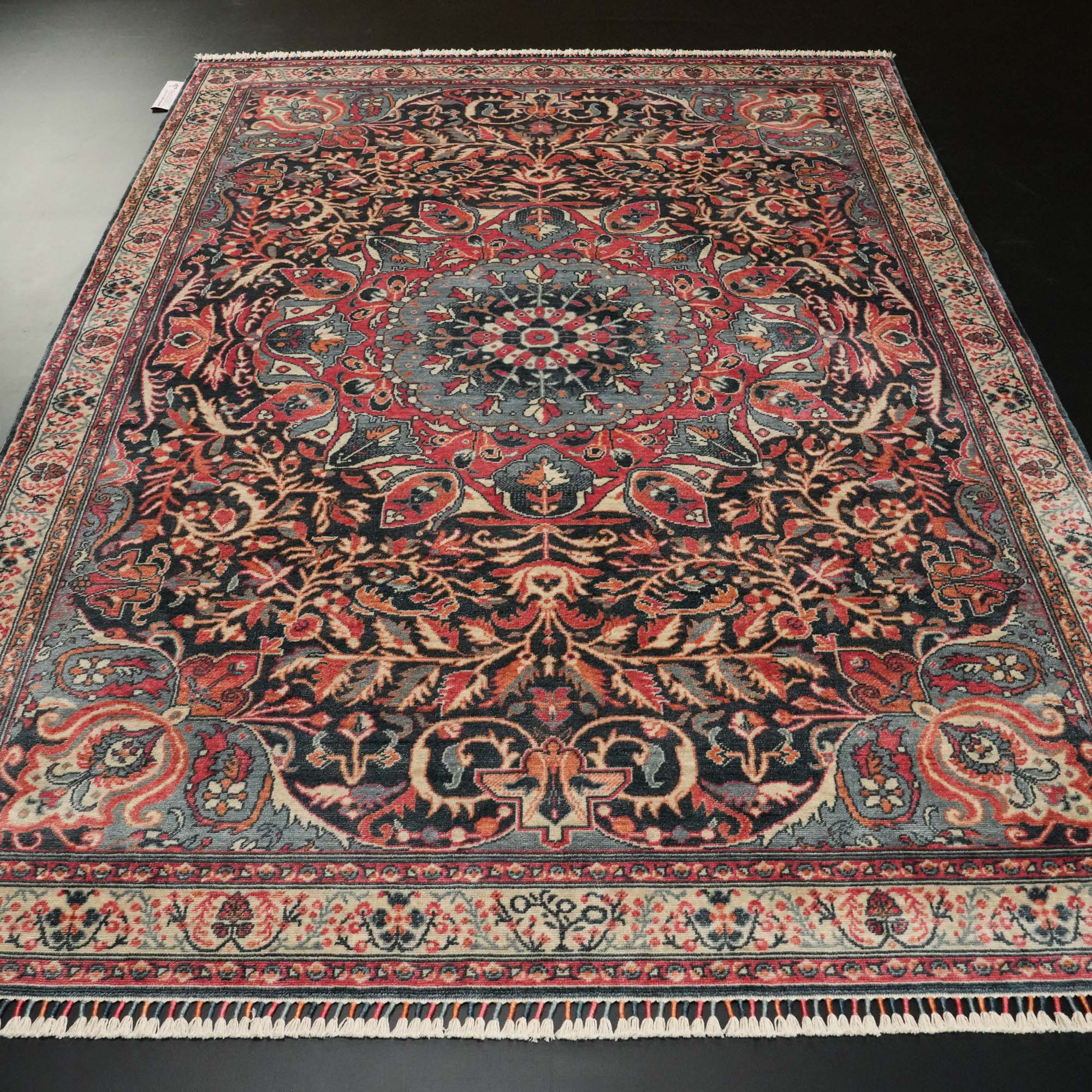 Zade Series Flower Patterned Colorful Loom-Woven Rug