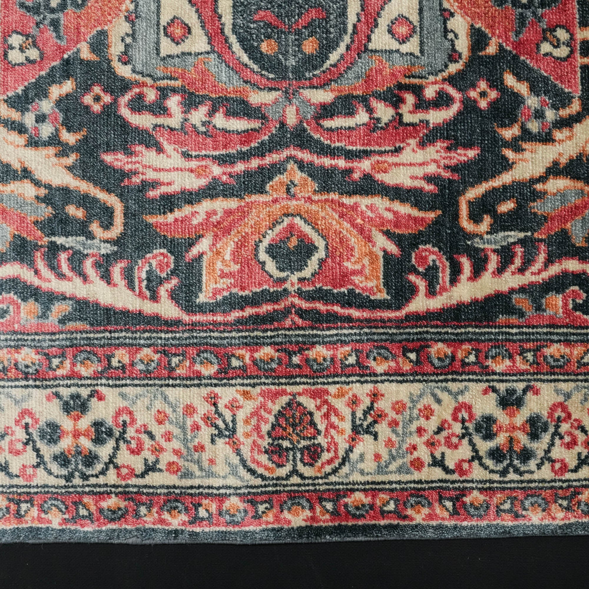 Zade Series Flower Patterned Colorful Loom-Woven Rug