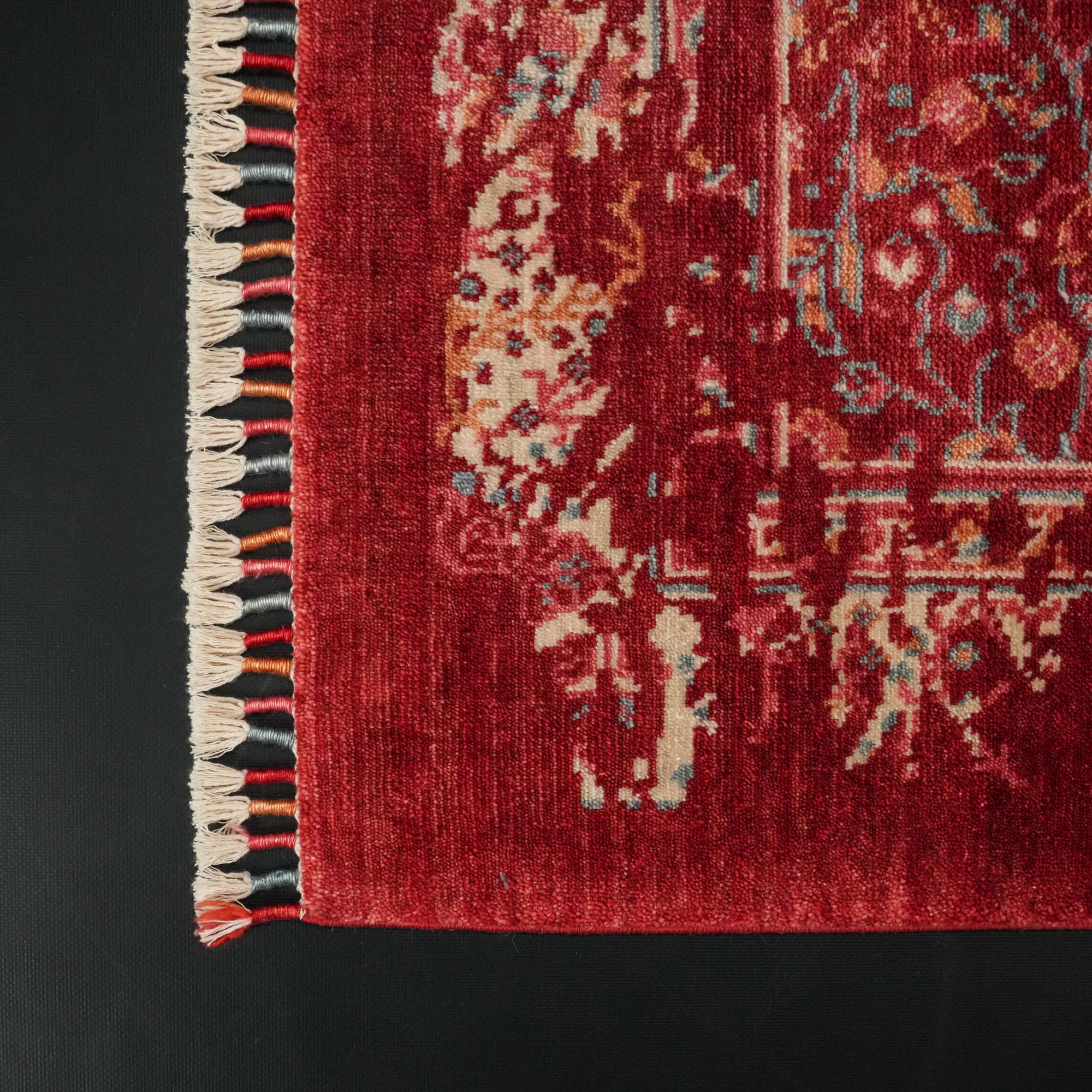 Zade Series Red Flower Patterned Special Countertop Carpet