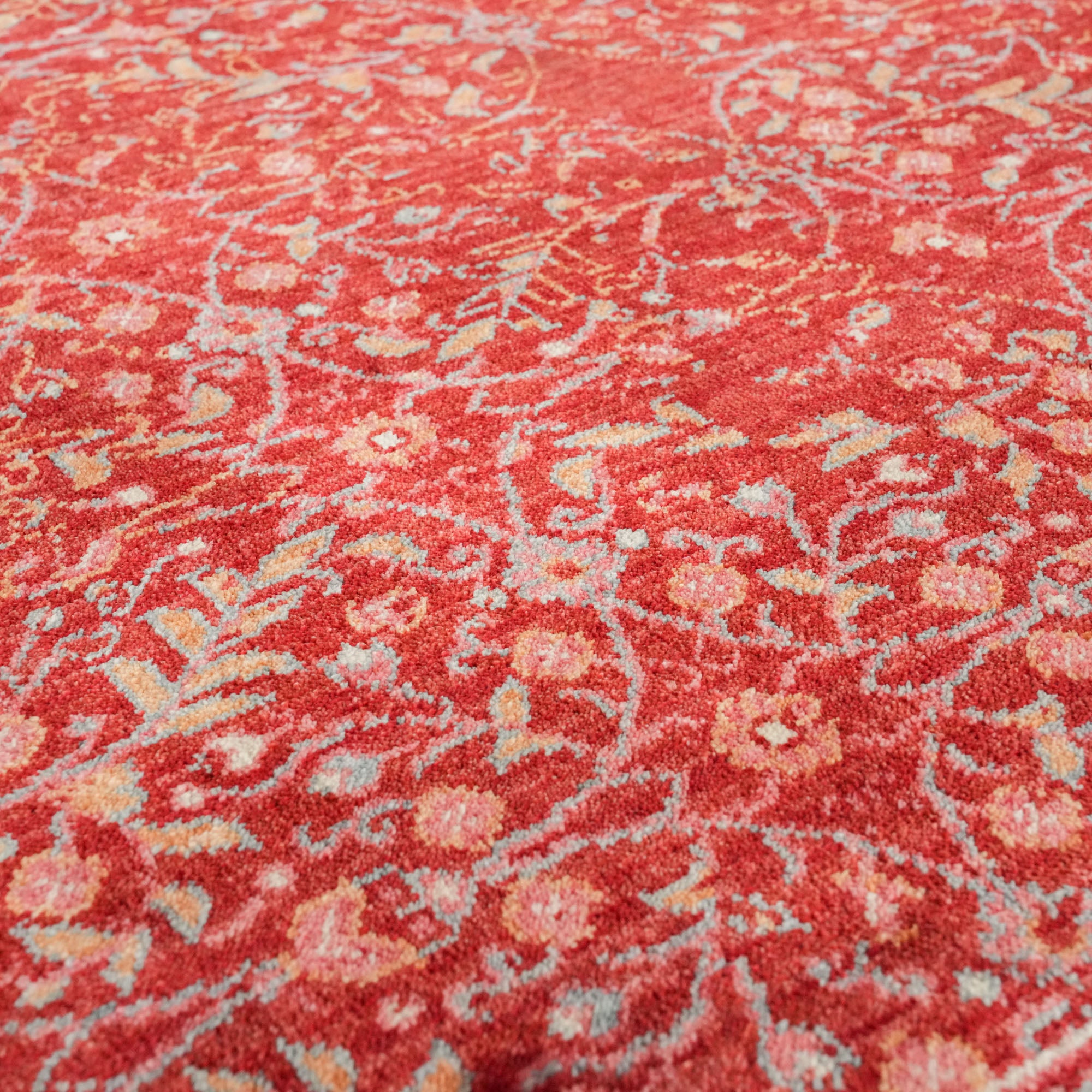 Zade Series Red Flower Patterned Special Countertop Carpet